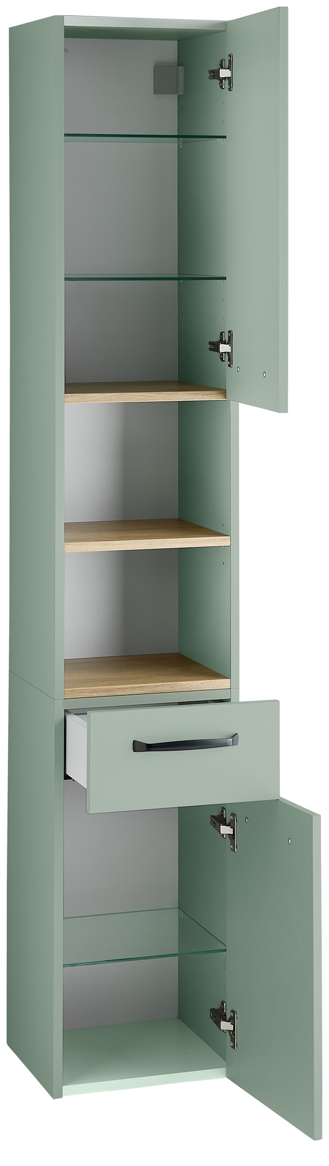 Saphir Badmöbel-Set »Quickset 500, Waschbeckenunterschrank mit Spiegel« 6 Stk. tlg.