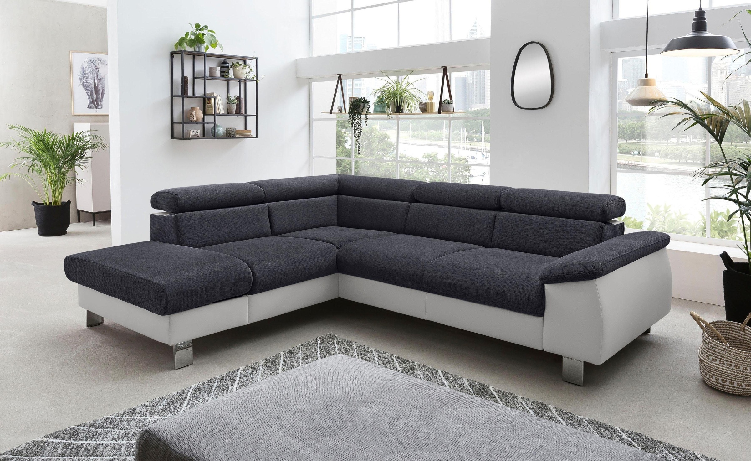 COTTA Polstergarnitur »Komaris L-Form, B: 249 bzw. 100 cm (Set: Ecksofa & H günstig online kaufen