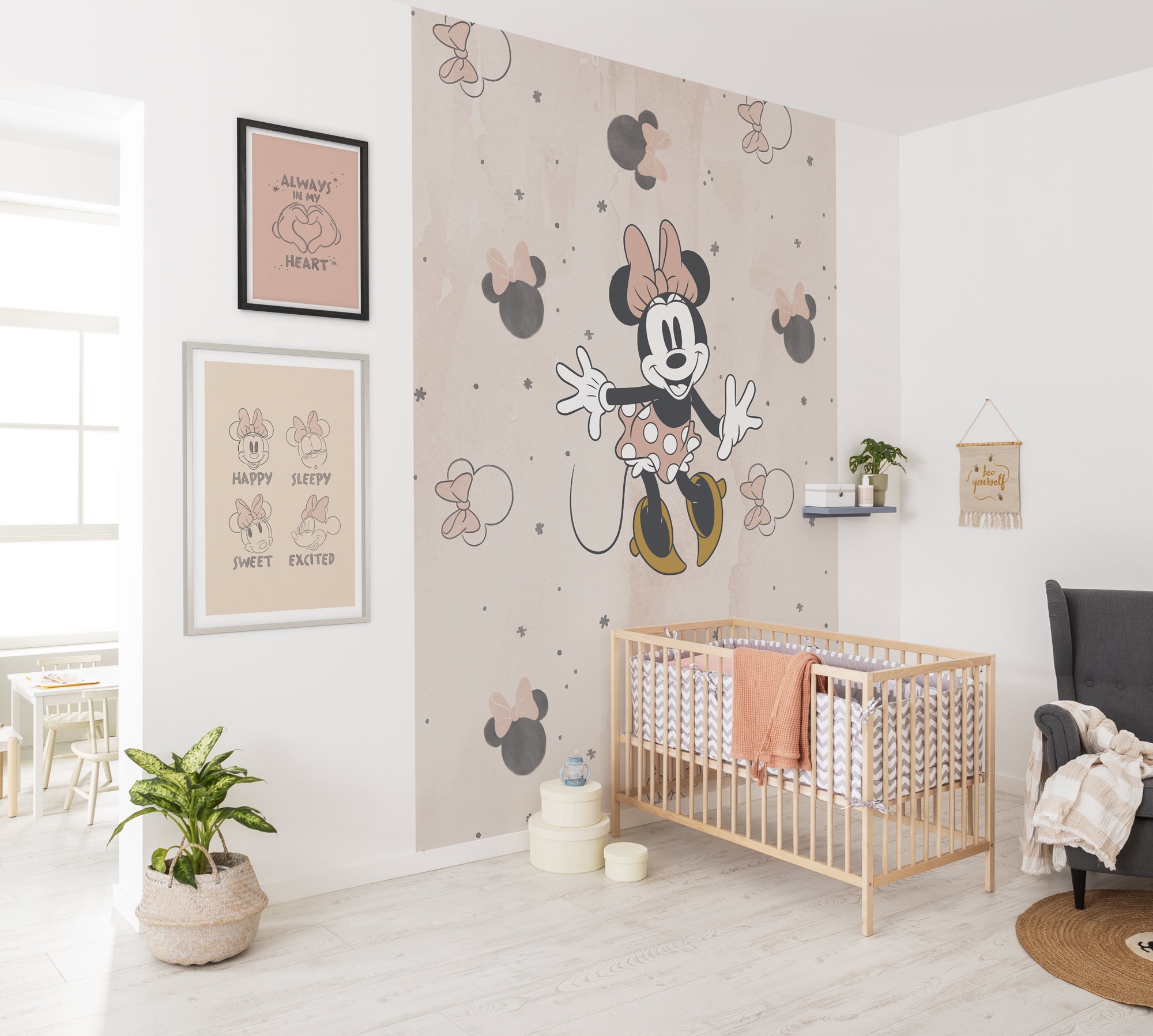 Komar Vliestapete »Minnie Party Mouse«, 200x250 cm (Breite x Höhe) günstig online kaufen