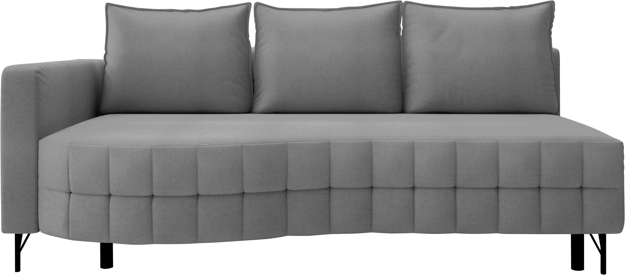 exxpo - sofa fashion Loungesofa »T wiggy Schlafsofa mit Bettfunktion und Bettkasten,« komfortabler Federkern, super Sitzkomfort, elegante Formensprache