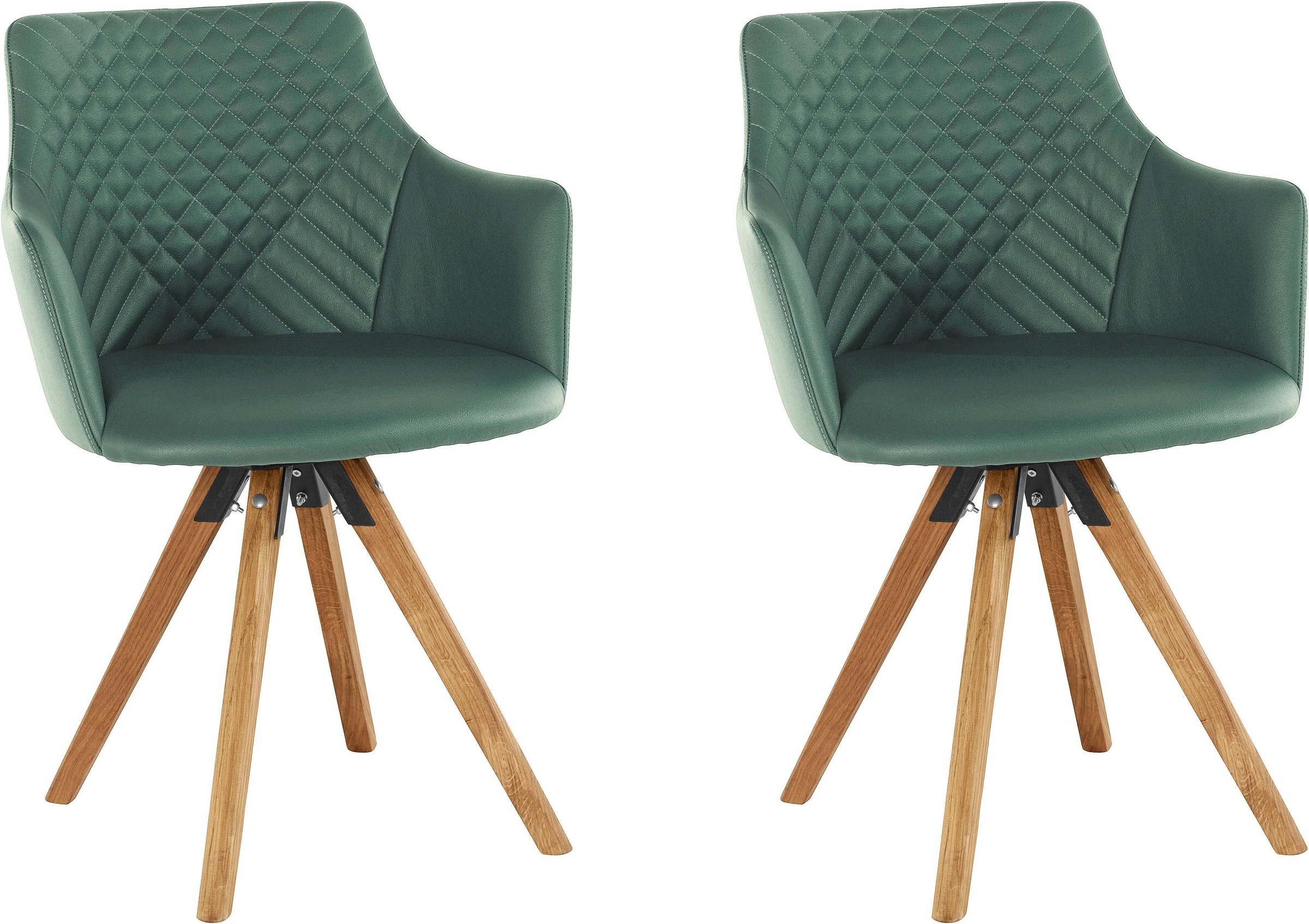 Home affaire Armlehnstuhl »LISABON« (Set) 2 Stk.mit Drehfunktion, Bezug aus günstig online kaufen