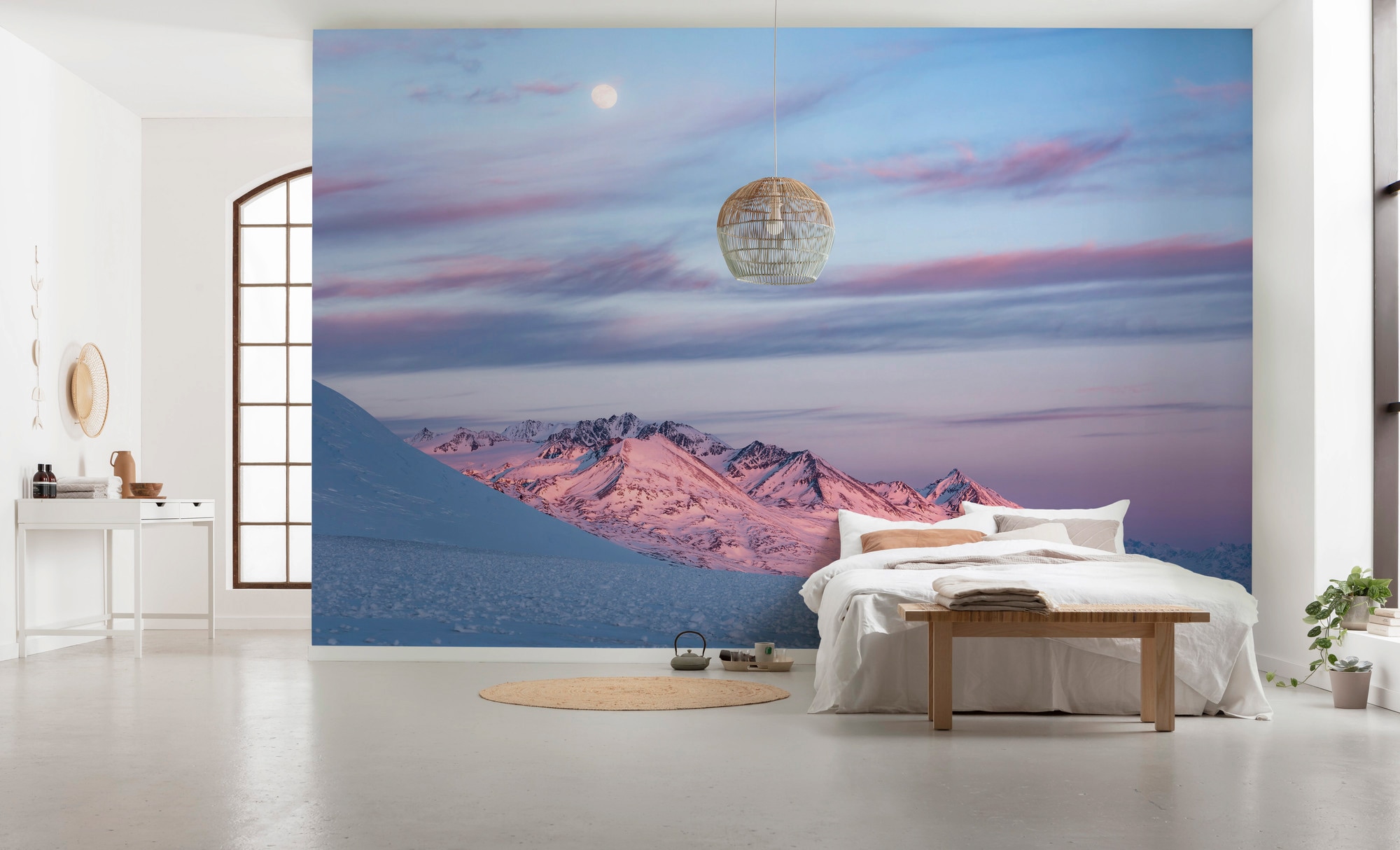 Komar Vliestapete »Digitaldruck Vlies -  Purple Dinner - Größe 450 x 280 cm« bedruckt glatt Wohnzimmer, Schlafzimmer