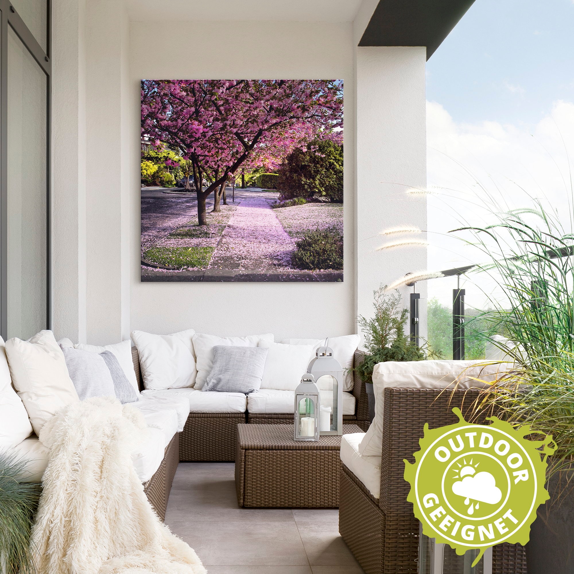 Artland Wandbild »Fallende Blütenblätter«, Bäume, (1 St.), als Alubild, Outdoorbild, Leinwandbild, Poster in verschied. Größen