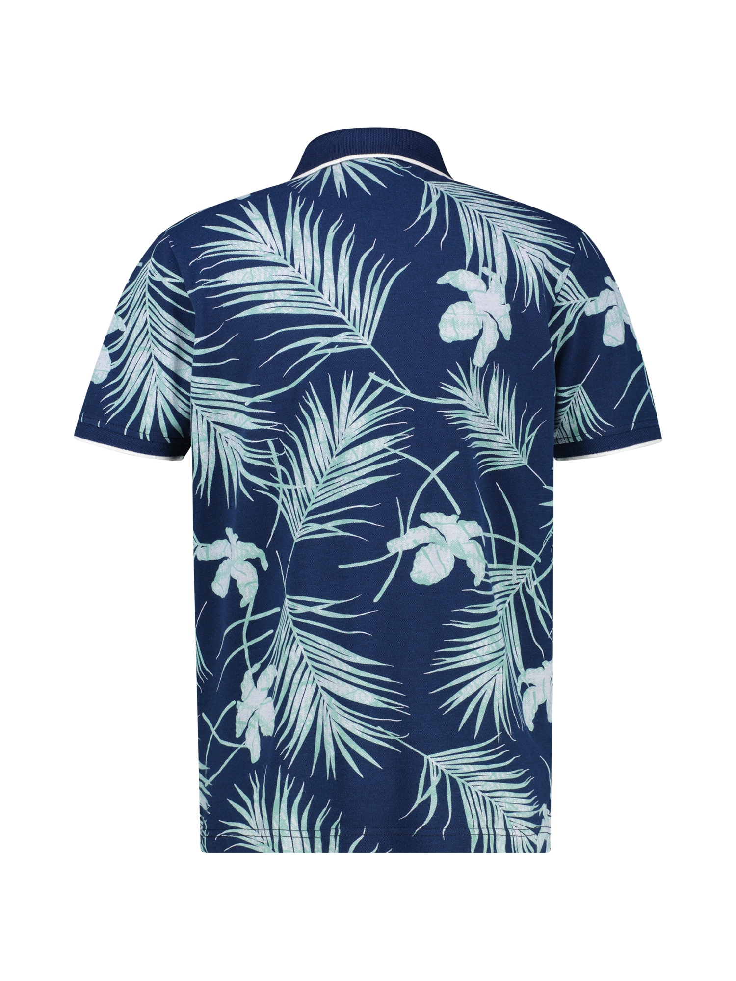 LERROS Poloshirt »Herren-Poloshirt, floral gemustert in Großen Größen«