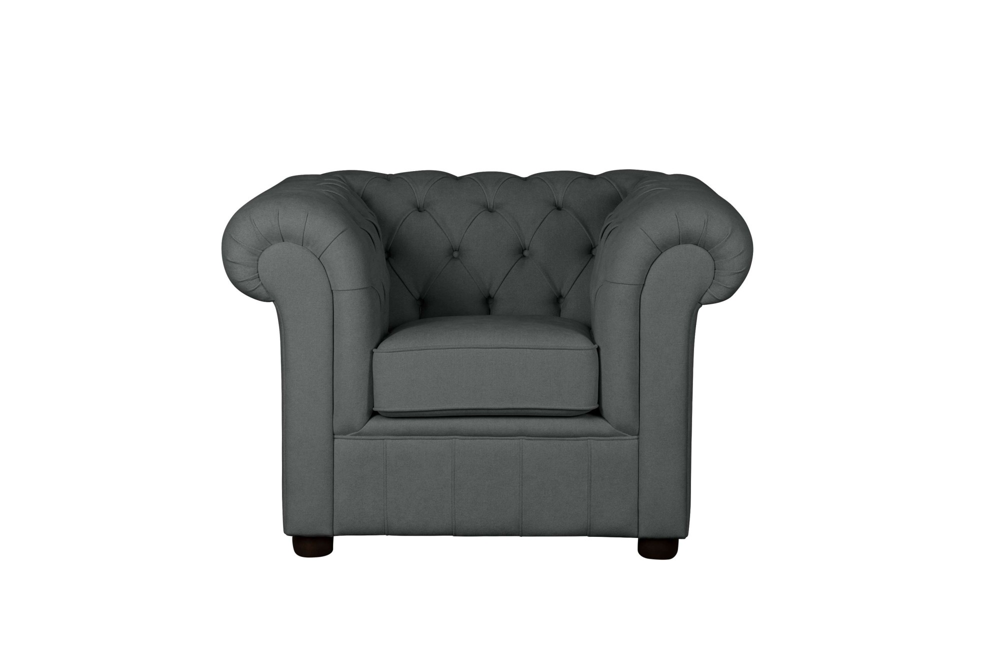 Home affaire Sessel »CHARENTE, Chesterfield, Wellenfederung, Maße B/T/H: 105/89/74 cm«, mit edler Knopfheftung und typischen Armlehnen