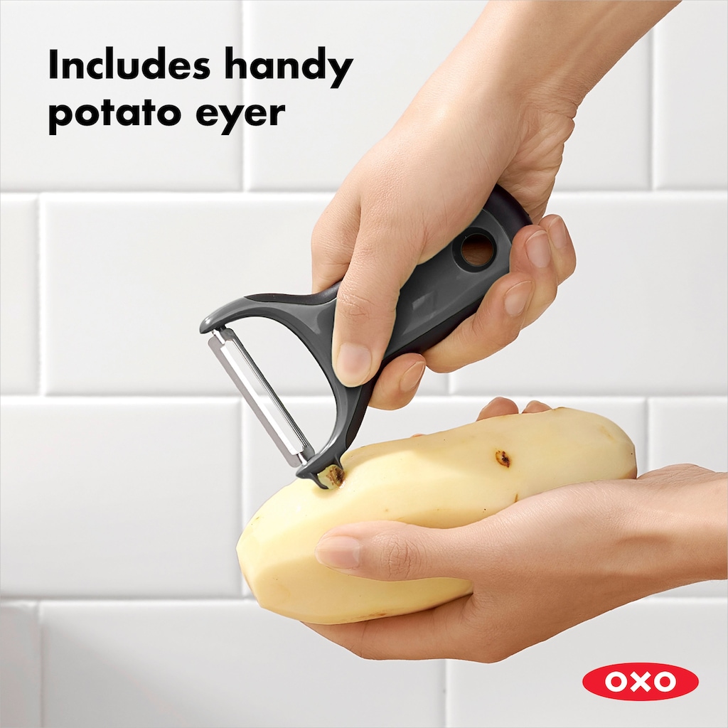 OXO Good Grips Kartoffelschäler »Schäler / Peeler«, mit gerader Allzweckklinge aus Edelstahl