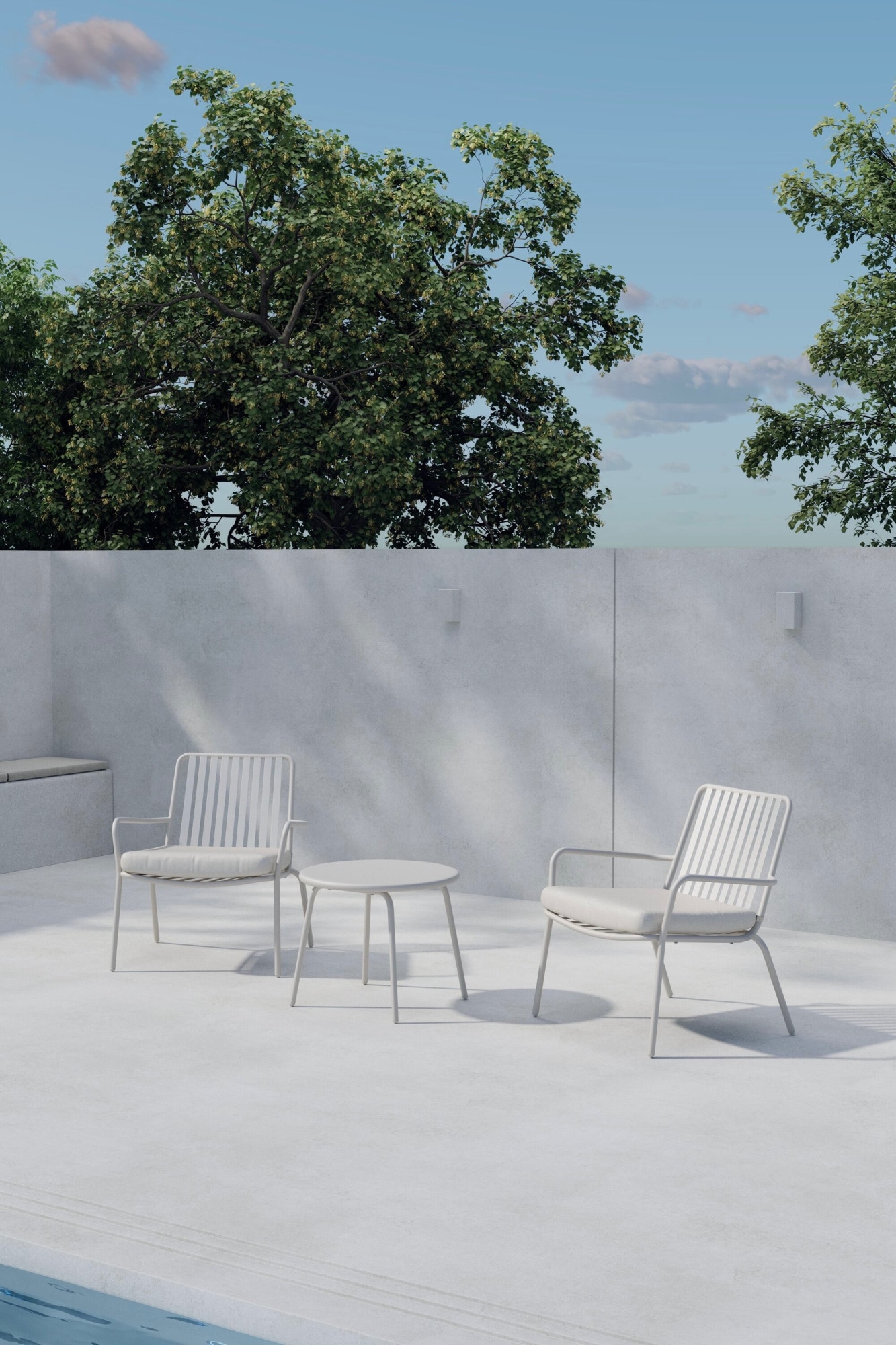 Venture Home Gartenlounge-Set »Mykonos, großzügiges Outdoor-Set für hohen Sitzkomfort« 3 tlg. Loungemöbel mit Stoffbezug, angenehm, weich