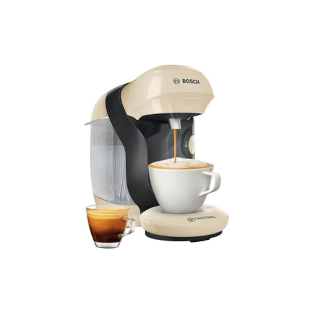 TASSIMO Kapselmaschine »Style TAS1107, über 70 Getränke, platzsparend«, geeignet für alle Tassen, Wassertank 0,7 L, creme/anthrazit