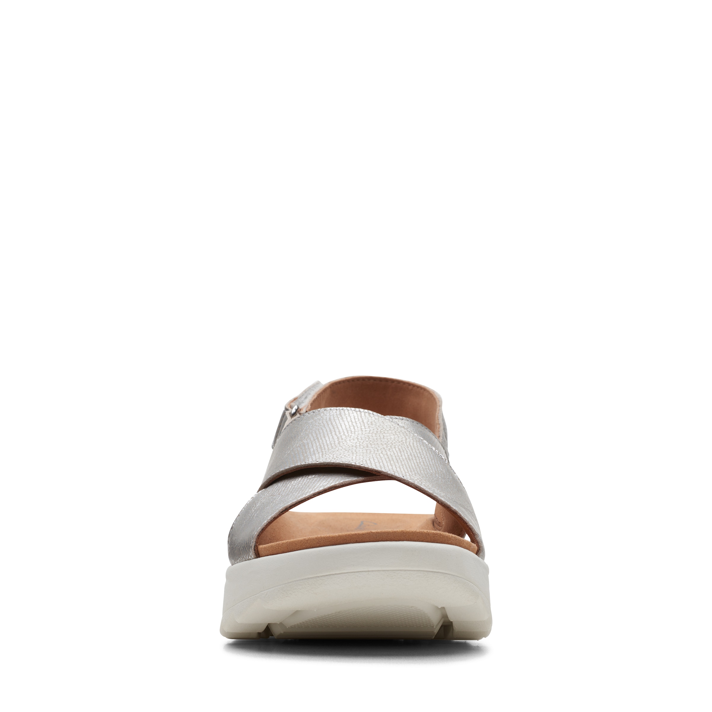 Clarks »DashLite Wish«  , Plateausandale, Klettschuh mit modischer Kreuzbandage