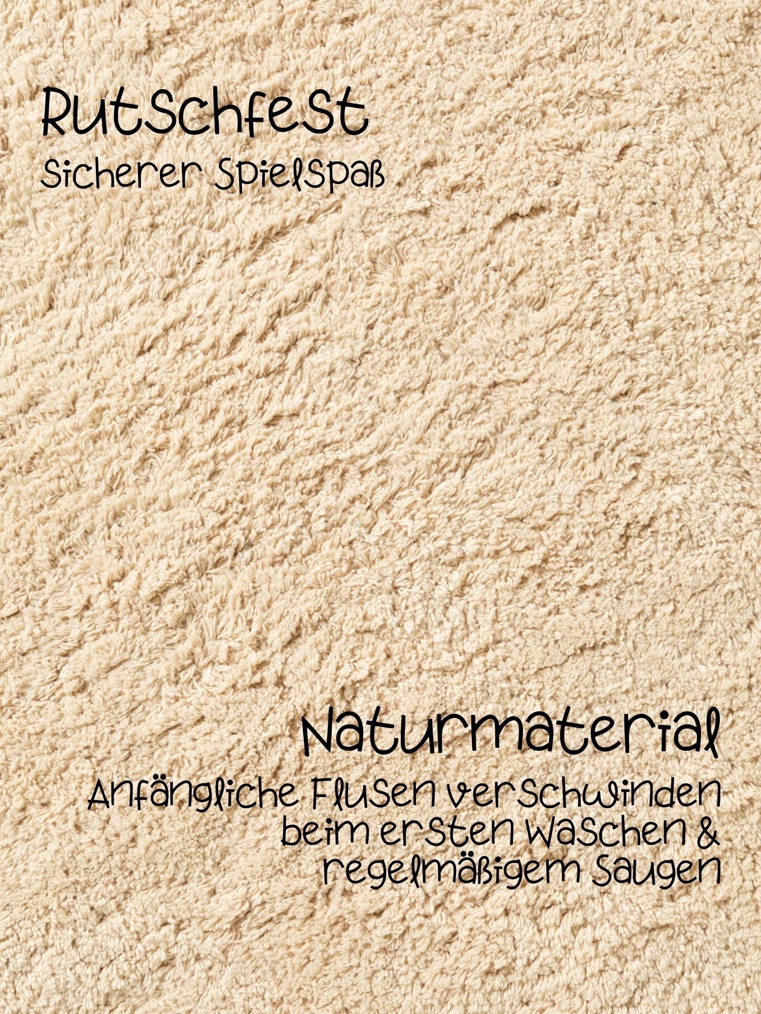 HANSE Home Kinderteppich »Sunna« Motivform 10 mm Höhe Waschbar, Handgemacht, Baumwolle, Rutschfest Spielteppich Kinderzimmer