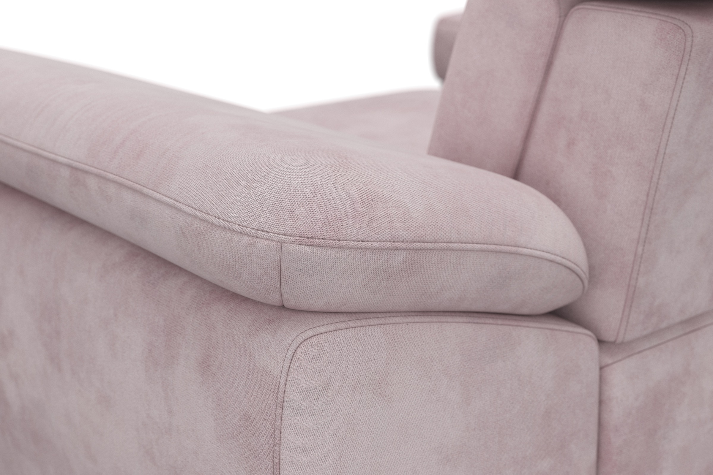 sit&more Ecksofa »Cabrio L-Form, mit Sitztiefenverstellung, Arm- und Kopfteilverstellung«, 2 Nierenkissen, Federkern, optional Bettfunktion und Stauraum