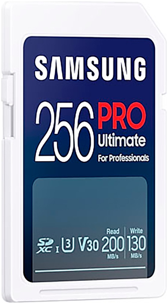 Samsung Speicherkarte »SD PRO Ultimate + USB Adapter«, (Video Speed Class 30 (V30)/UHS Speed Class 3 (U3) 200 MB/s Lesegeschwindigkeit)