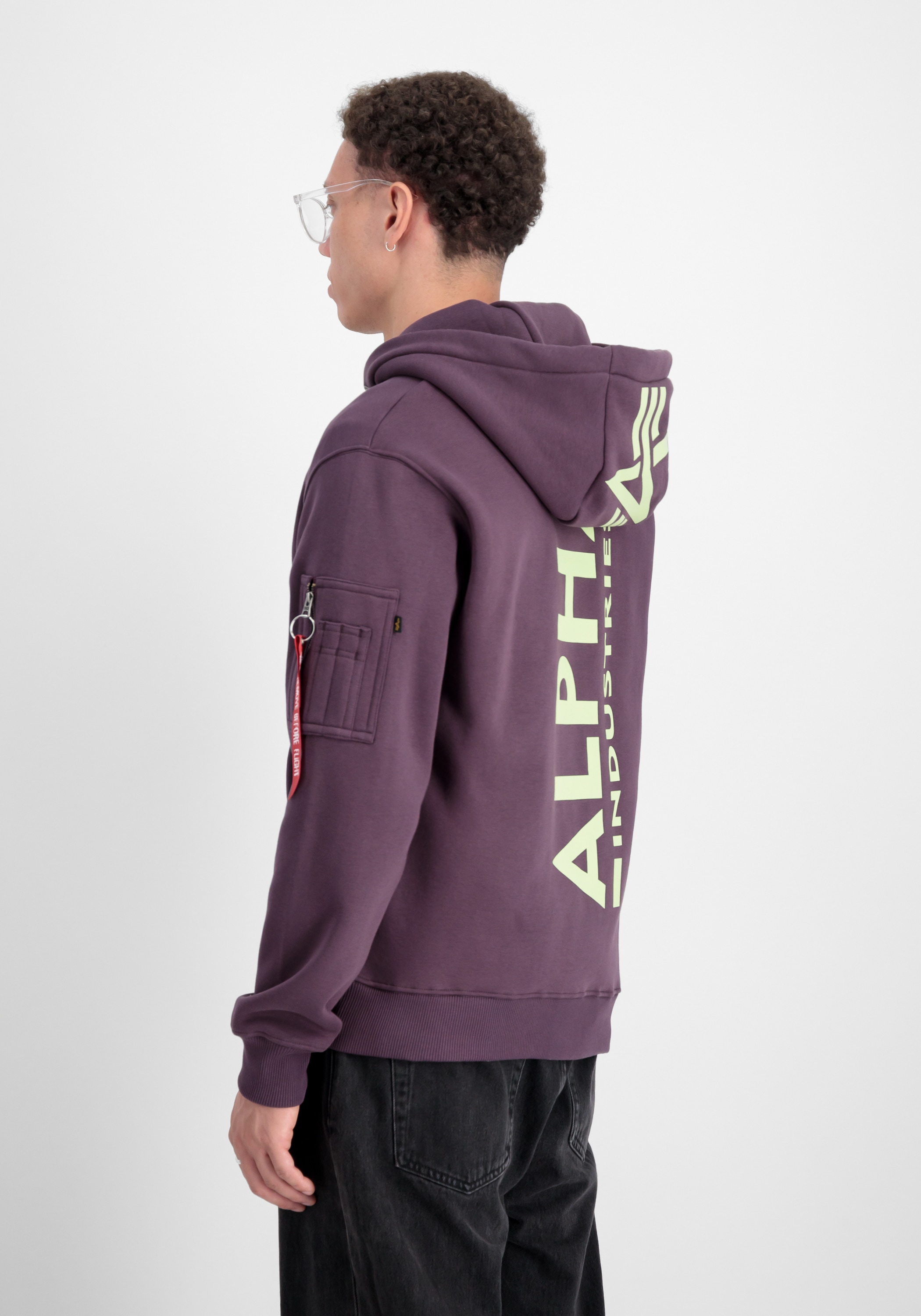 Alpha Industries Hoodie »Alpha Industries Men - Hoodies Back Print Zip Hoodie«
