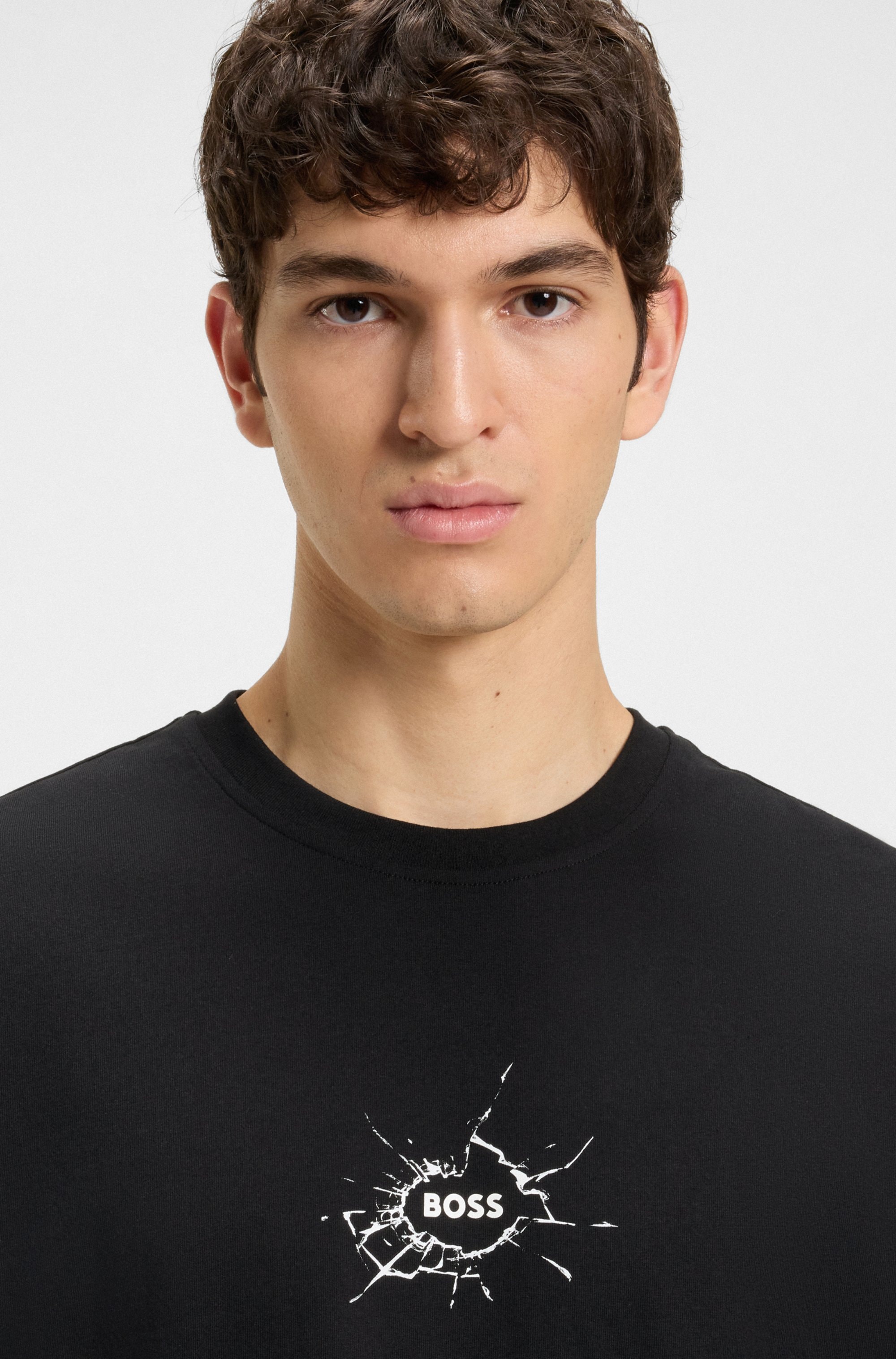 BOSS ORANGE T-Shirt »Te voyage«, mit coolem Logo-Druck