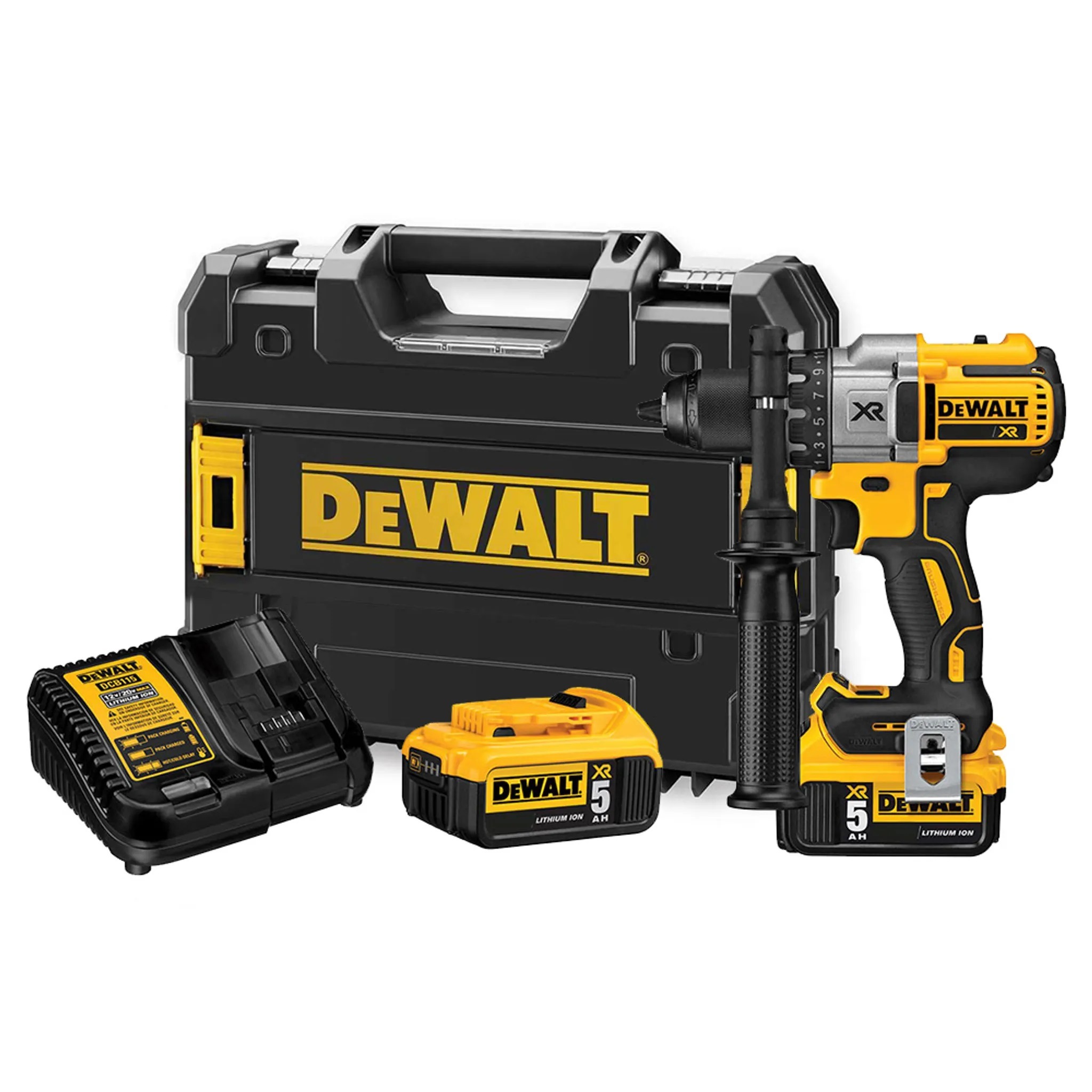 2. Bild von DeWalt Akku-Bohrschrauber »DCD991P2-QW (bürstenlos) 820 Watt, 18V«, max. Bohrleistung 55/15 mm, T STAK-Box, 2x 5 Ah Akkus