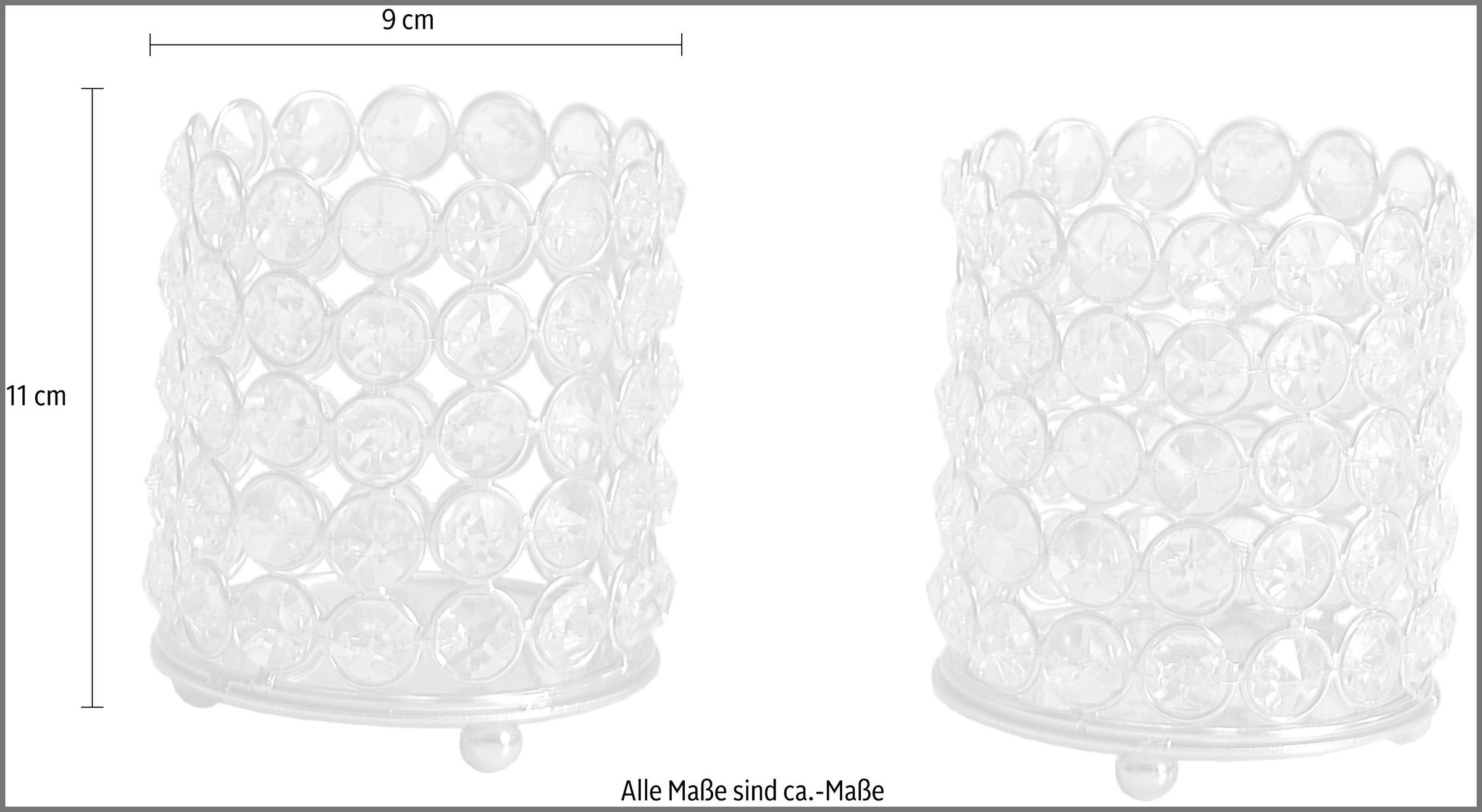 Home affaire Kerzenständer »Lucy«, (Set, 2 St.) günstig online kaufen
