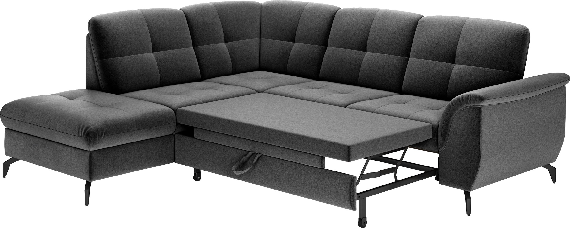 sit&more Ecksofa »Zora L-Form«, wahlweise mit Bettfunktion und Bettkasten