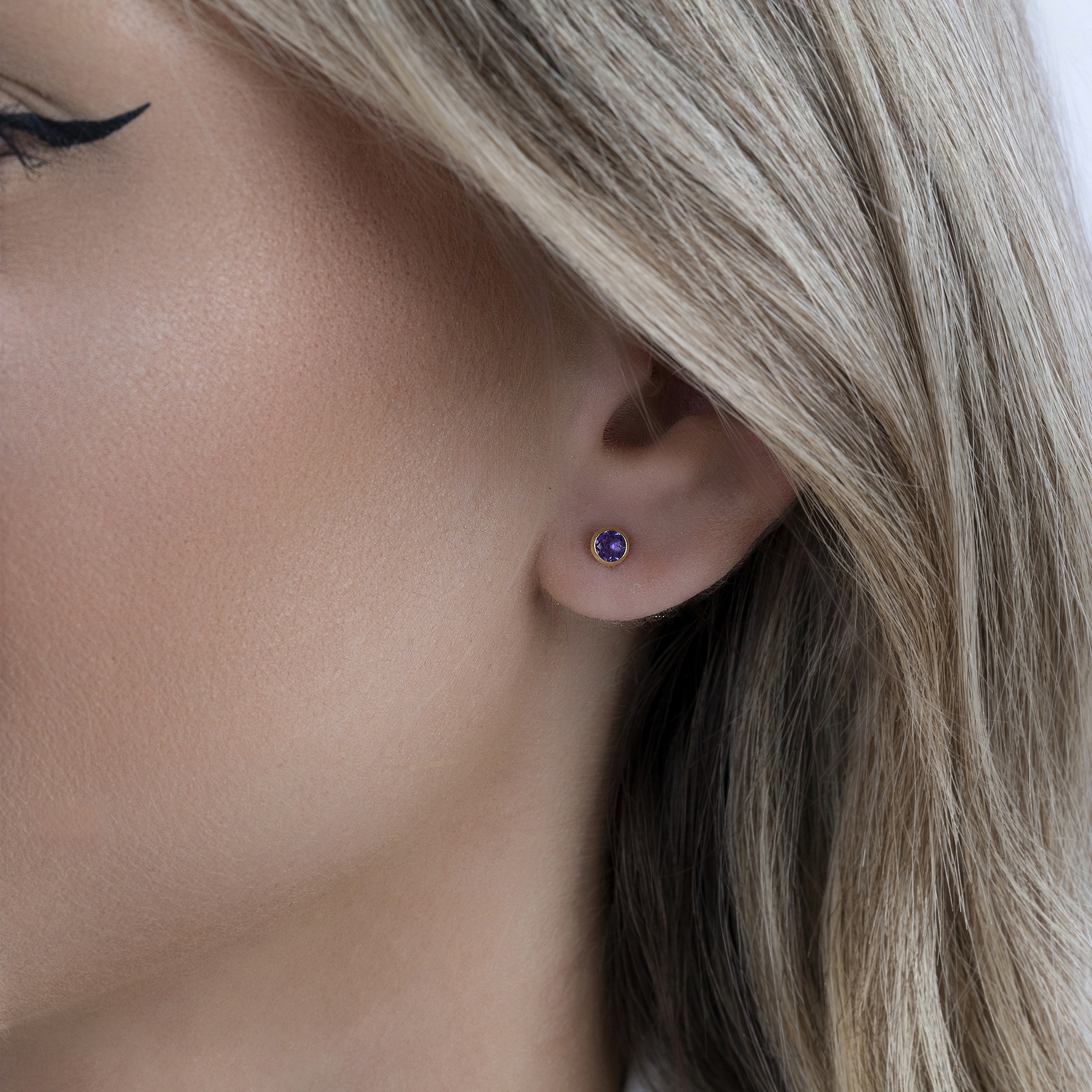 Vivance Paar Ohrstecker »585/- Gelbgold Amethyst«