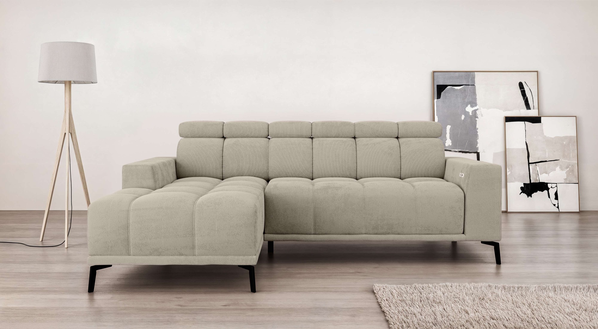Home affaire Ecksofa »CAZIE, Designsofa, L-Form, trendige Bubble-Optik,« el günstig online kaufen