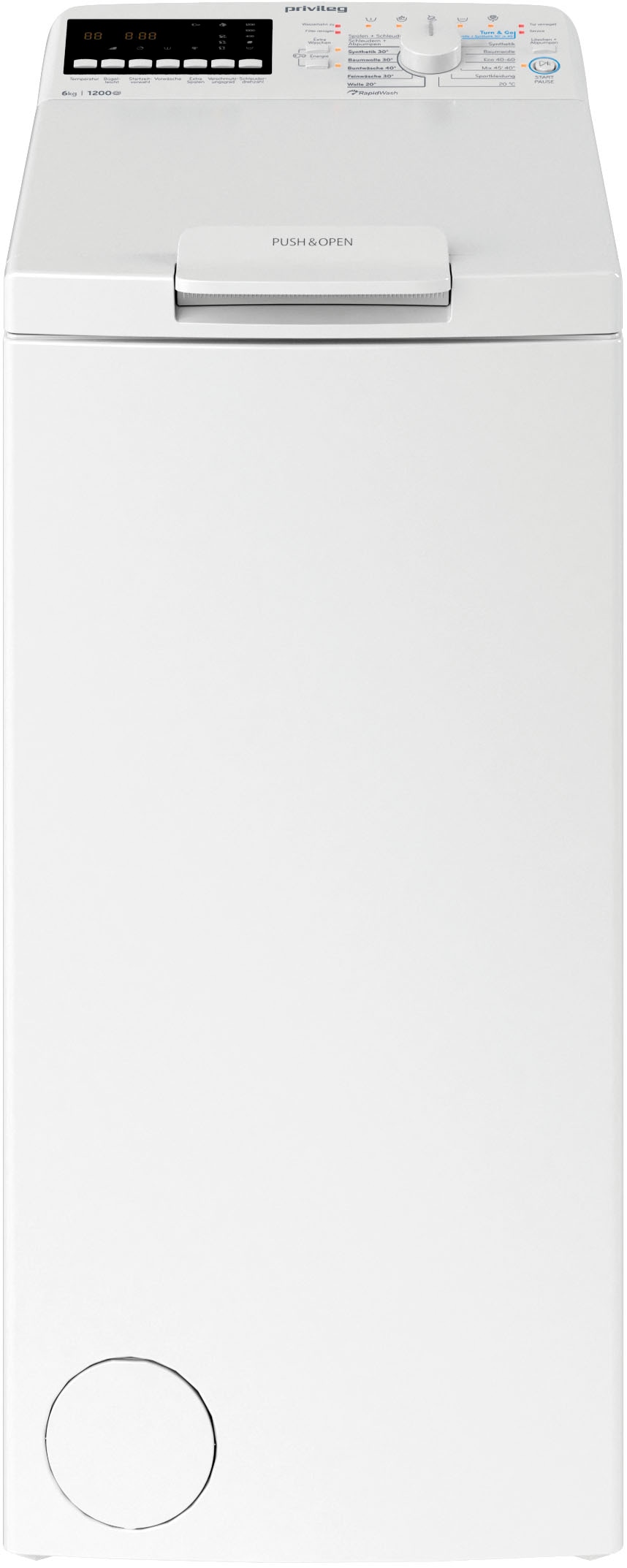 Privileg Waschmaschine Toplader »PWT B626S«, 6 kg, 1200 U/min, Water Balanc günstig online kaufen