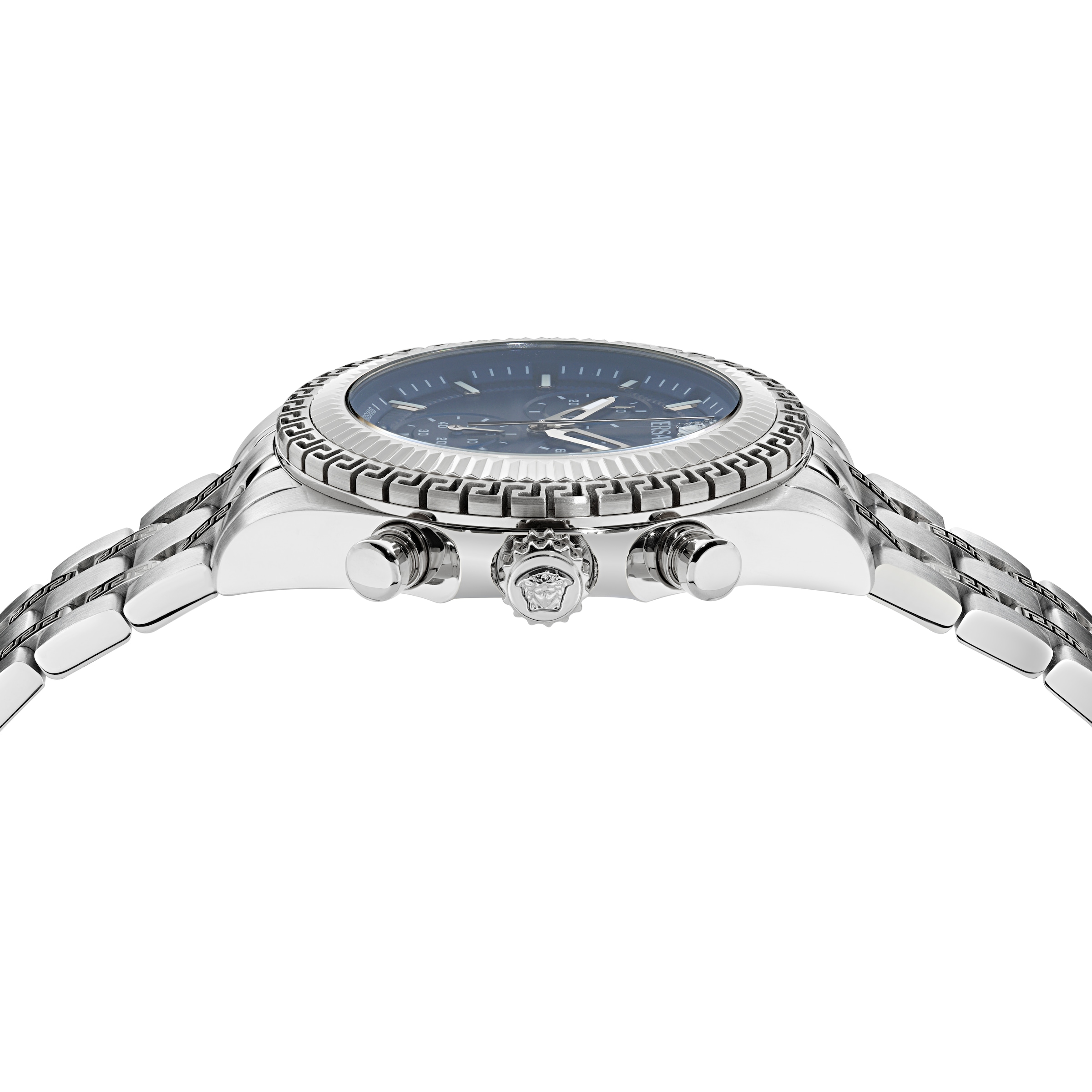 Versace Chronograph »FORNAX« Quarzuhr, Armbanduhr, Herrenuhr, Swiss Made, Edelstahlarmband, analog