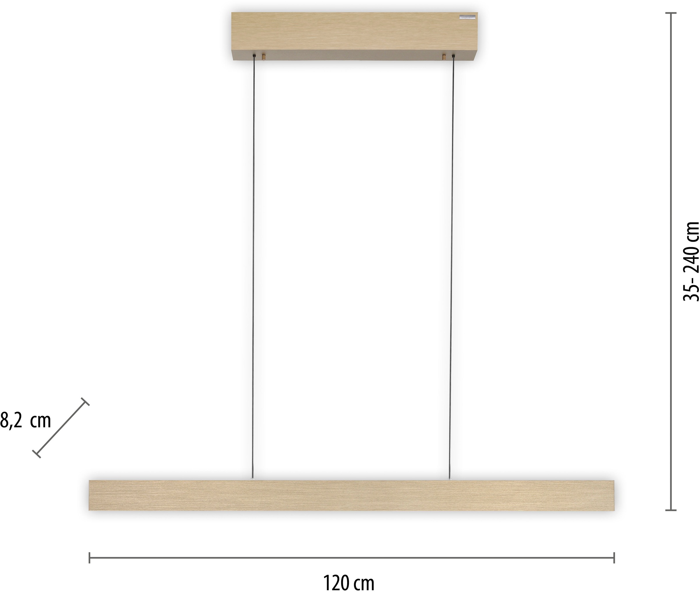 Neuhaus PURE LED Pendelleuchte »PURE E-Motion« LED-Board 1 Stk. warmweiß - kaltweiß e-LIFT® Funktion, CCT, dimmbar, Up-&Downlight