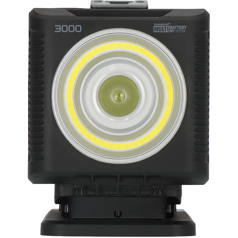 BRENNENSTUHL LED Baustrahler »Multi Battery LED Akku Handscheinwerfer HL 3000« LED-Modul kompatibel mit 18V Akkus 11 verschiedener Hersteller...