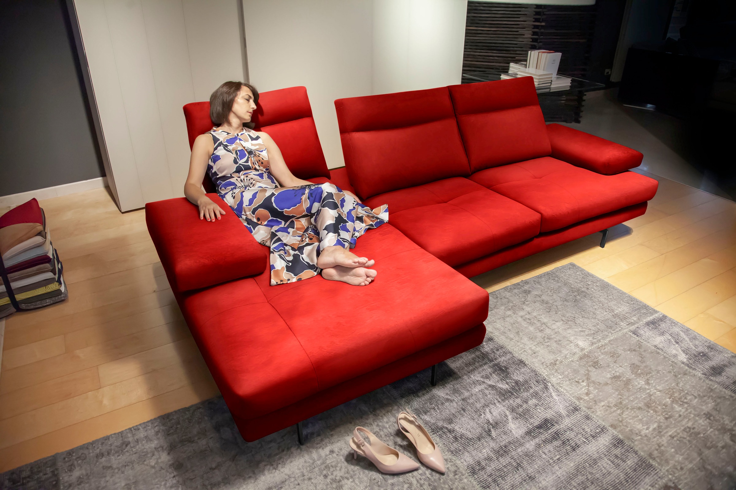 CALIA ITALIA Ecksofa »Toby Wing, Komfortsofa der Extraklasse, bequem, L-For günstig online kaufen