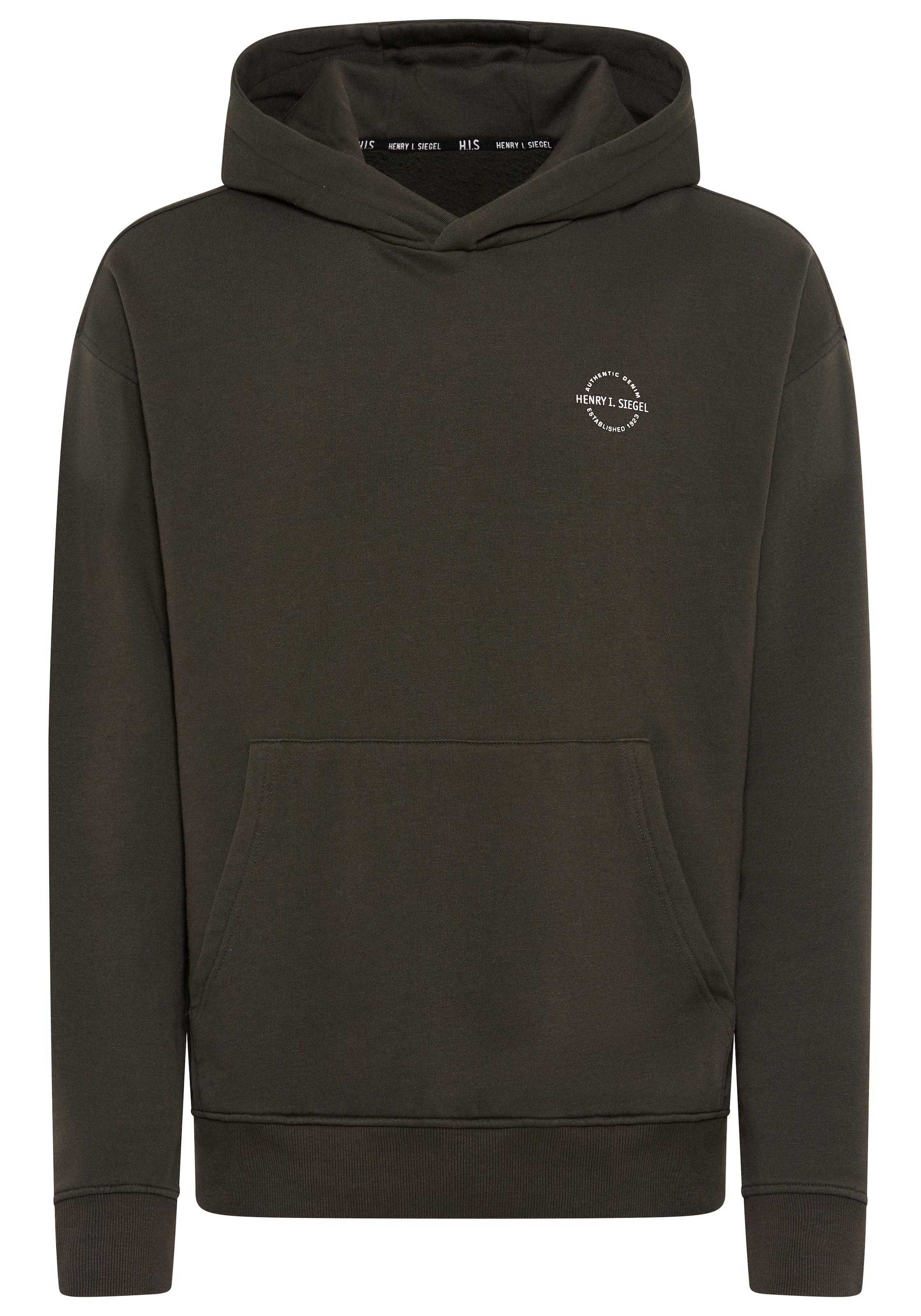 H.I.S Kapuzensweatshirt , ohne Kordeln an der Kapuze
