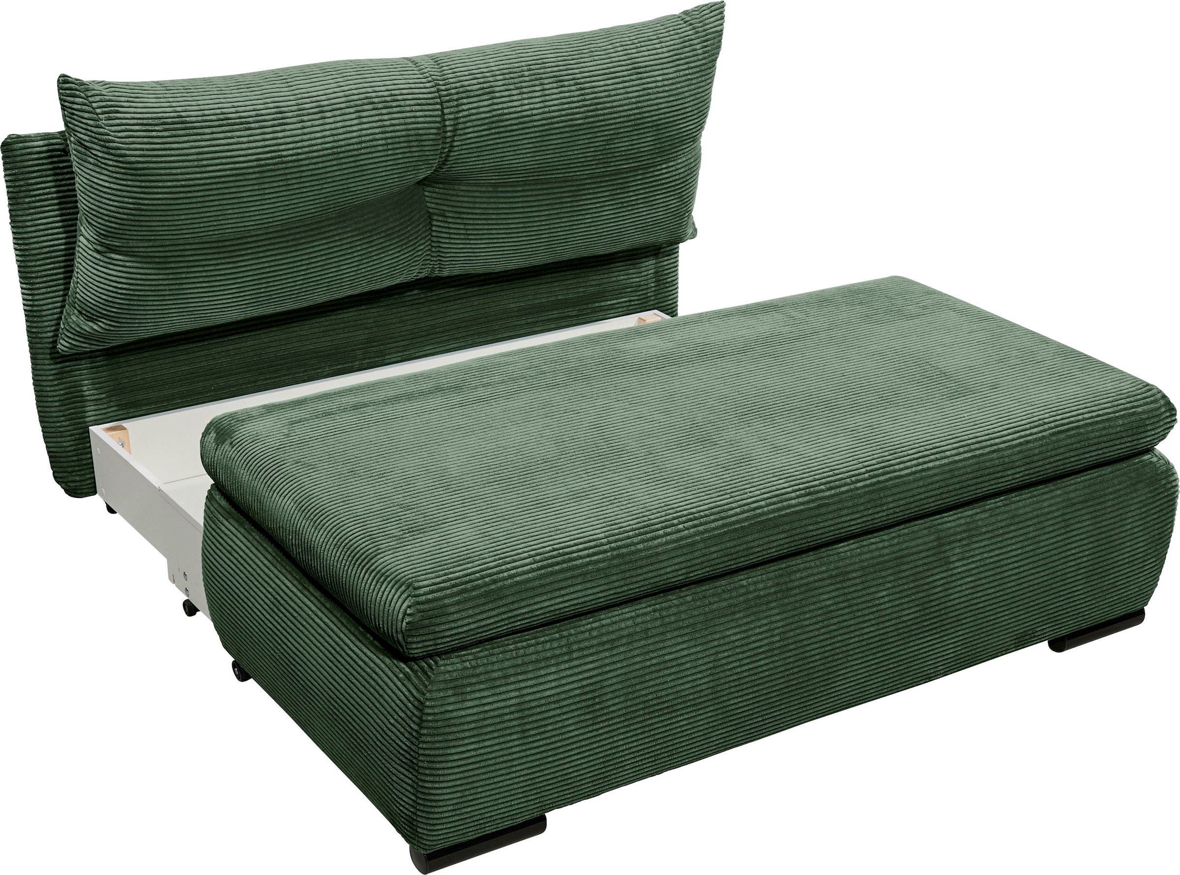 ED EXCITING DESIGN Schlafsofa »Charlie«, Schlafsessel mit Bettkasten & 1 Rückenkissen