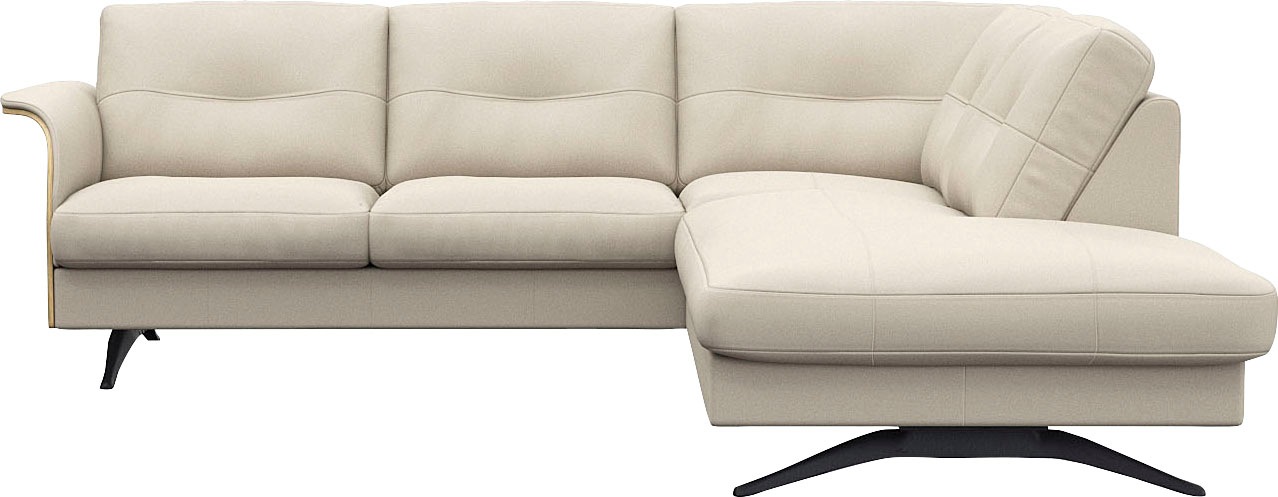 FLEXLUX Ecksofa »Glow, super bequem durch hochwertigem Sitzaufbau mit Feder günstig online kaufen