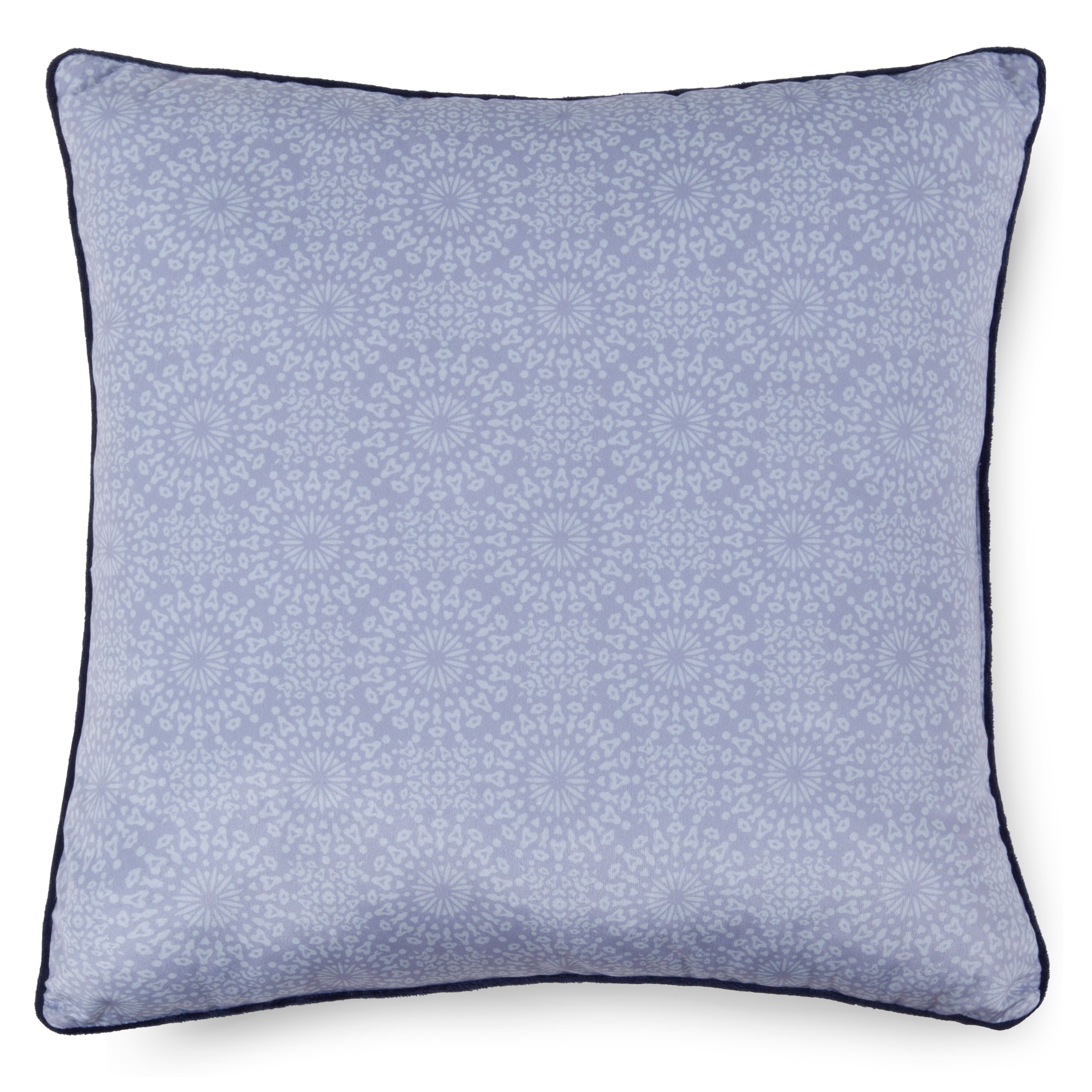 Descanso Dekokissen »Sarenza«, Mit Füllung, 1 Stück, Biese, 48x48, Wendeoptik, Weich, Blumen, Grau