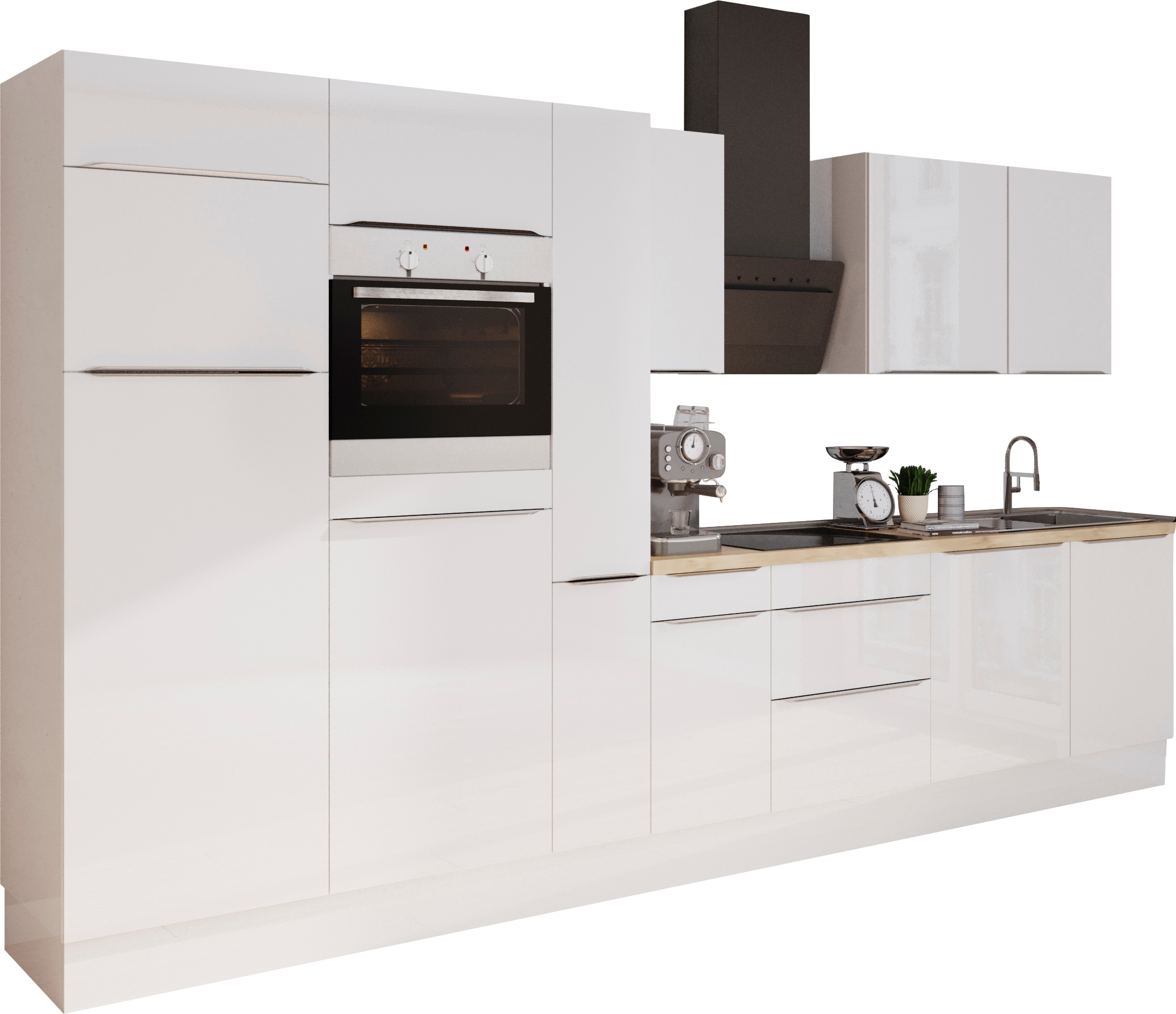 KOCHSTATION Küchenzeile »KS-Aken« Breite 360 cm, wahlweise mit E-Geräten, m günstig online kaufen