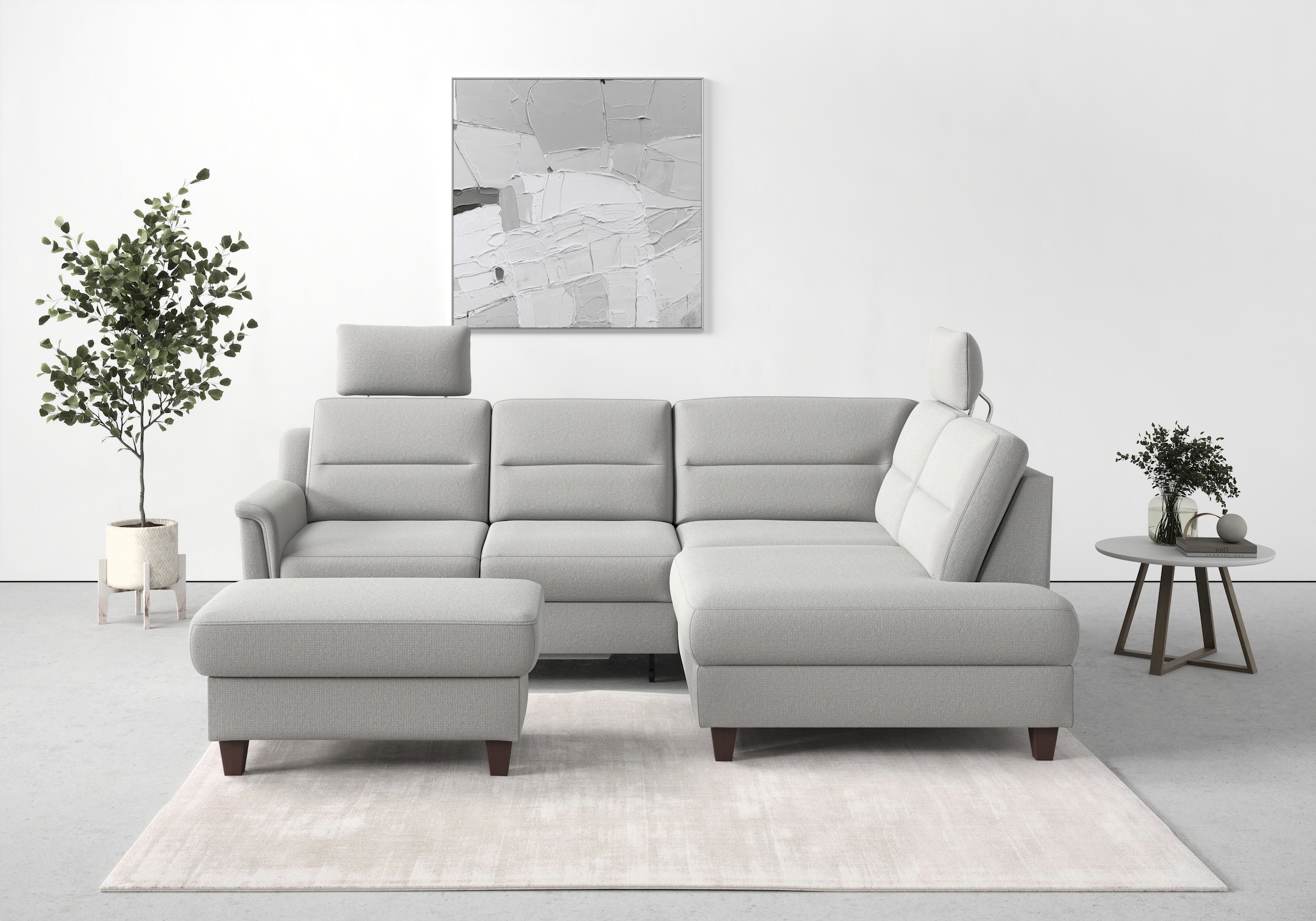 sit&more Ecksofa »Farö L-Form«, inklusive Federkern, wahlweise mit Bettfunk günstig online kaufen