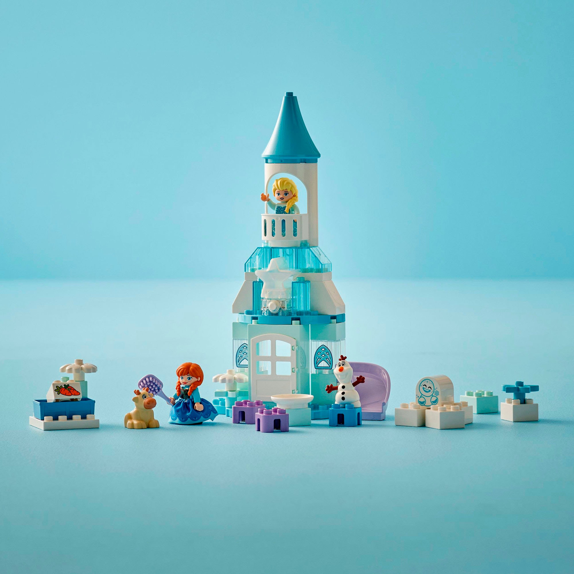 LEGO® Konstruktionsspielsteine »Annas und Elsas Party im Eispalast (10455), LEGO DUPLO Disney™«, (54 St.), Made in Europe