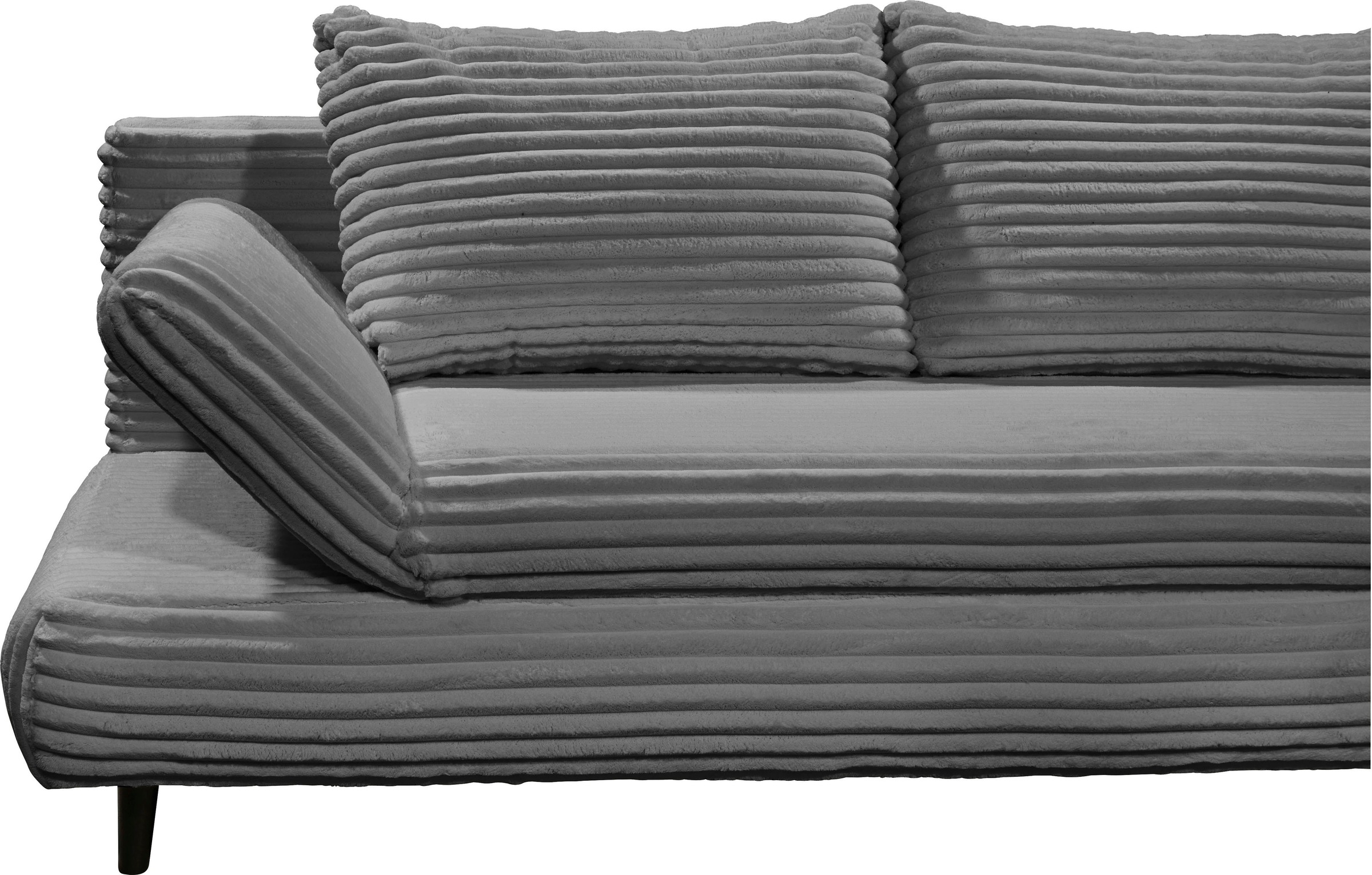 ED EXCITING DESIGN Schlafsofa »Sunny«, mit Bettkasten, Armteilverstellung & 2 Rückenkissen