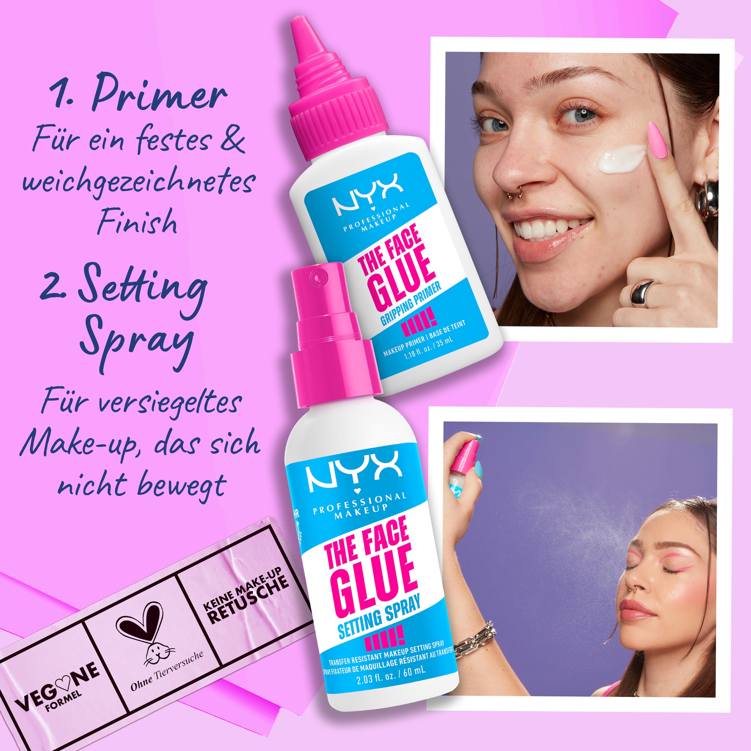 NYX Fixierspray »NYX Professional Makeup The Face Glue Setting Spray«