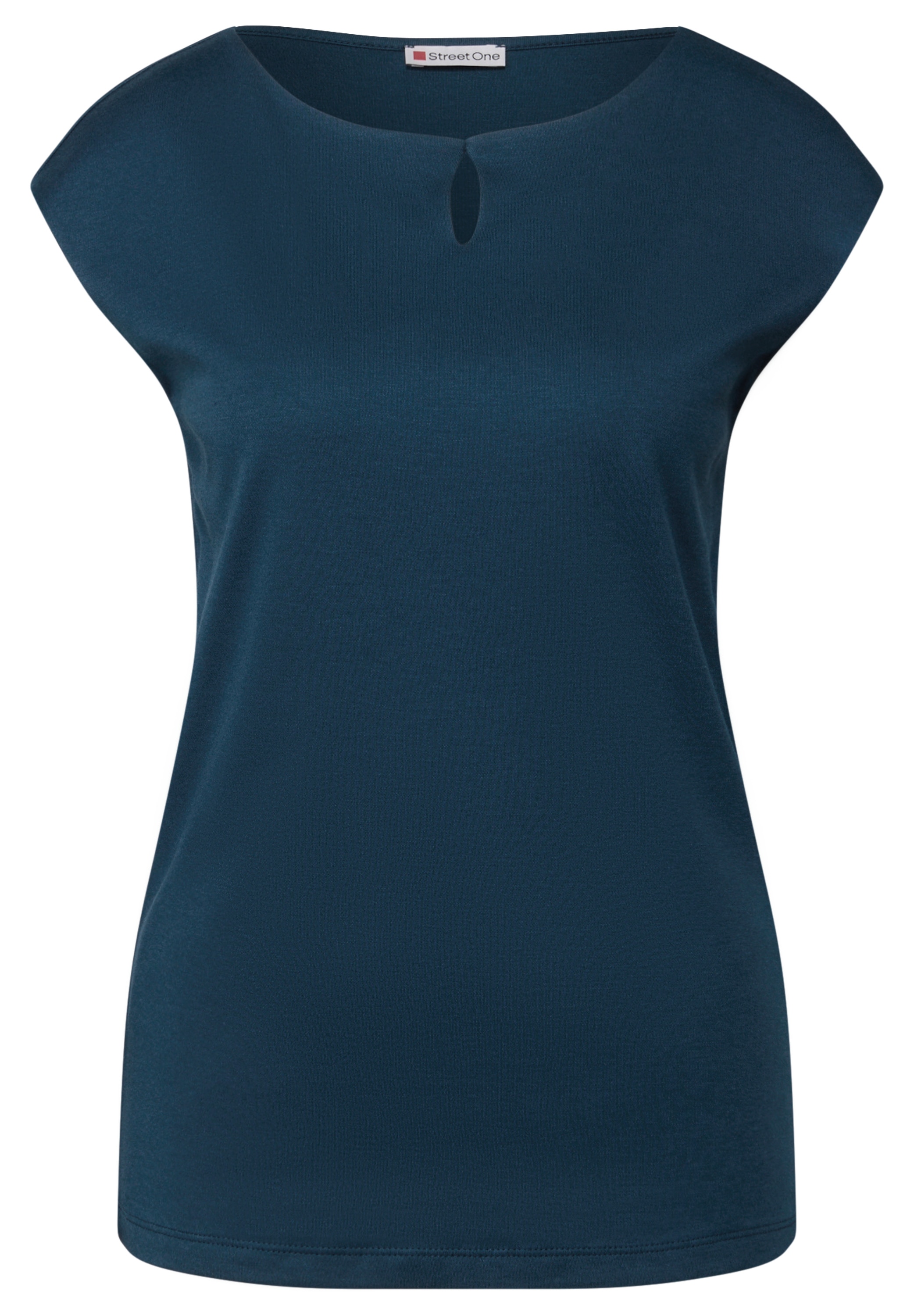 STREET ONE Shirttop »Style ADA«, Rundhals mit Cut-Out-Detail