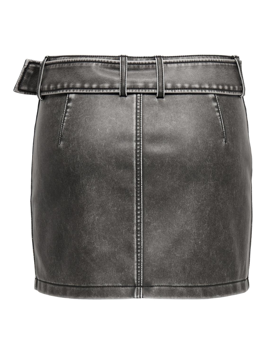 ONLY Minirock »ONLELLA FAUX LEATHER LW MINI SKIRT OTW«