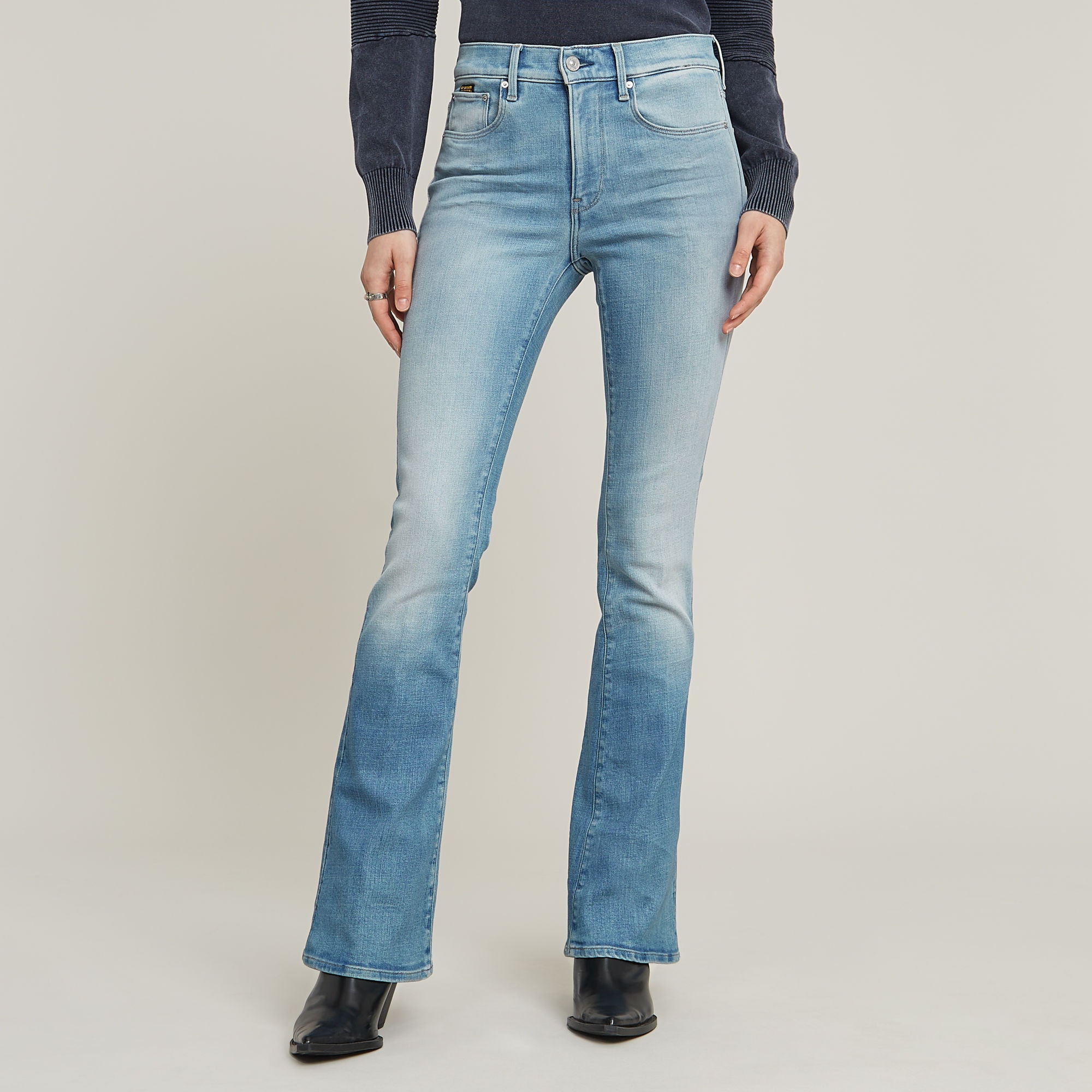 G-STAR Bootcut-Jeans »3301 Flare Wmn« aus Stretch-Denim