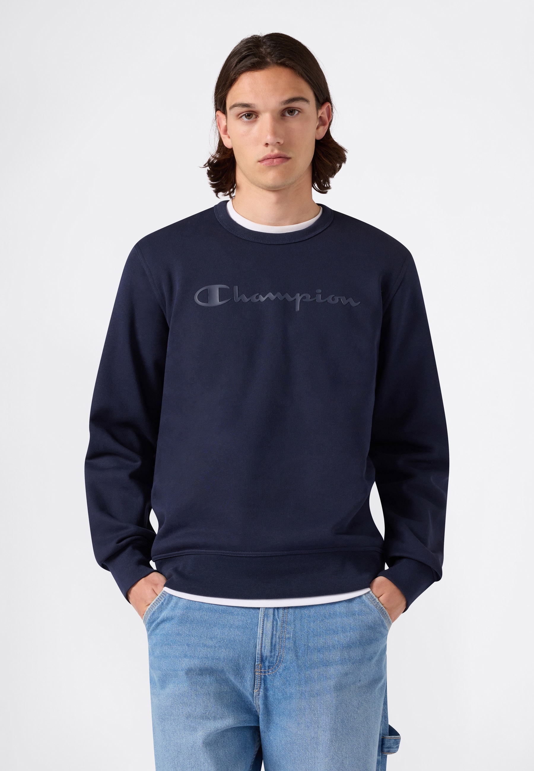 Champion Sweatshirt »SPORTWEAR CREWNECK Standard Fit«, Langarm-Design, aus Baumwolle und Polyester, Standard Fit
