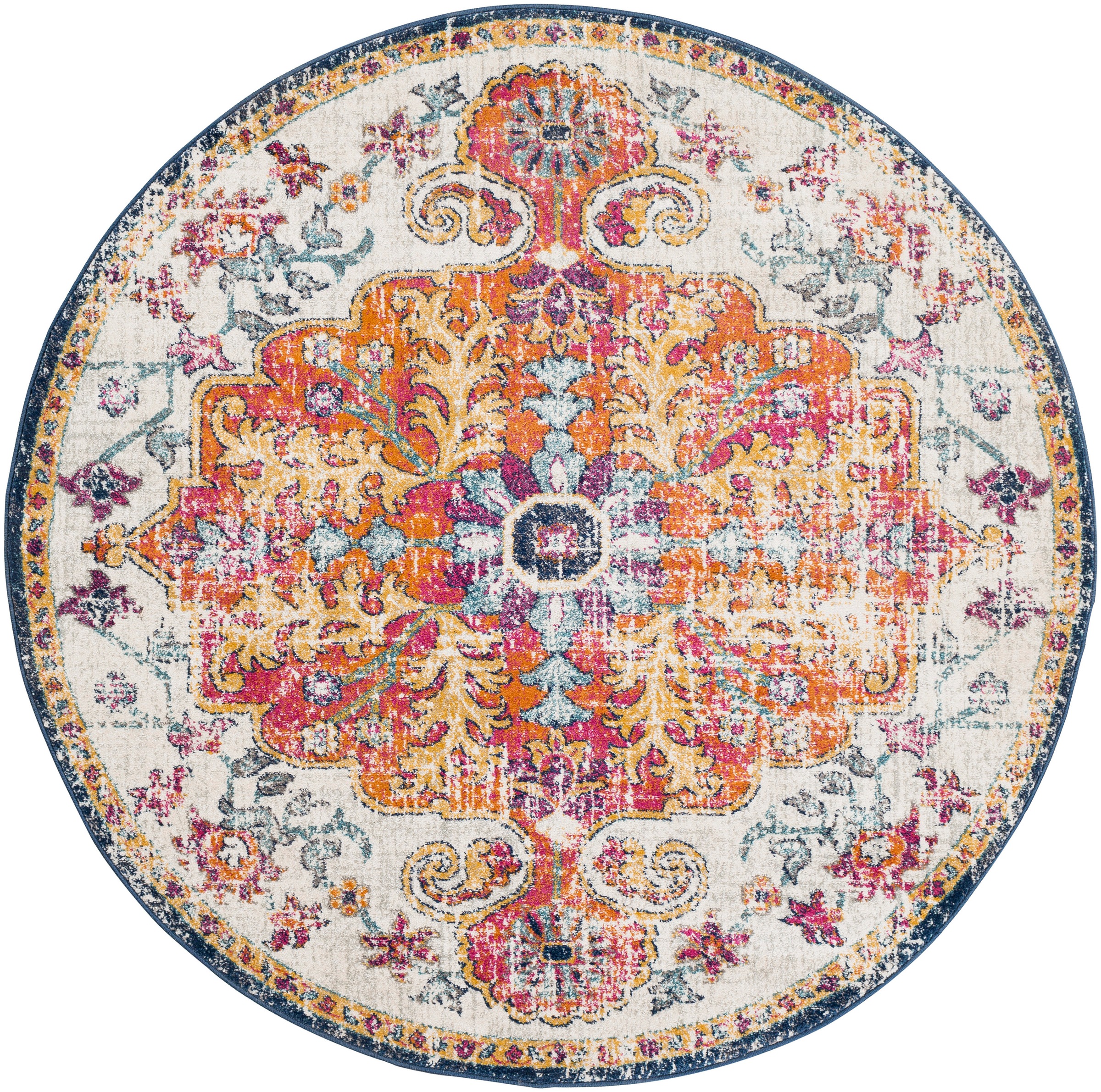 Livabliss Teppich »Traditional«, rund, 12 mm Höhe, Vintage Orientteppich, T günstig online kaufen