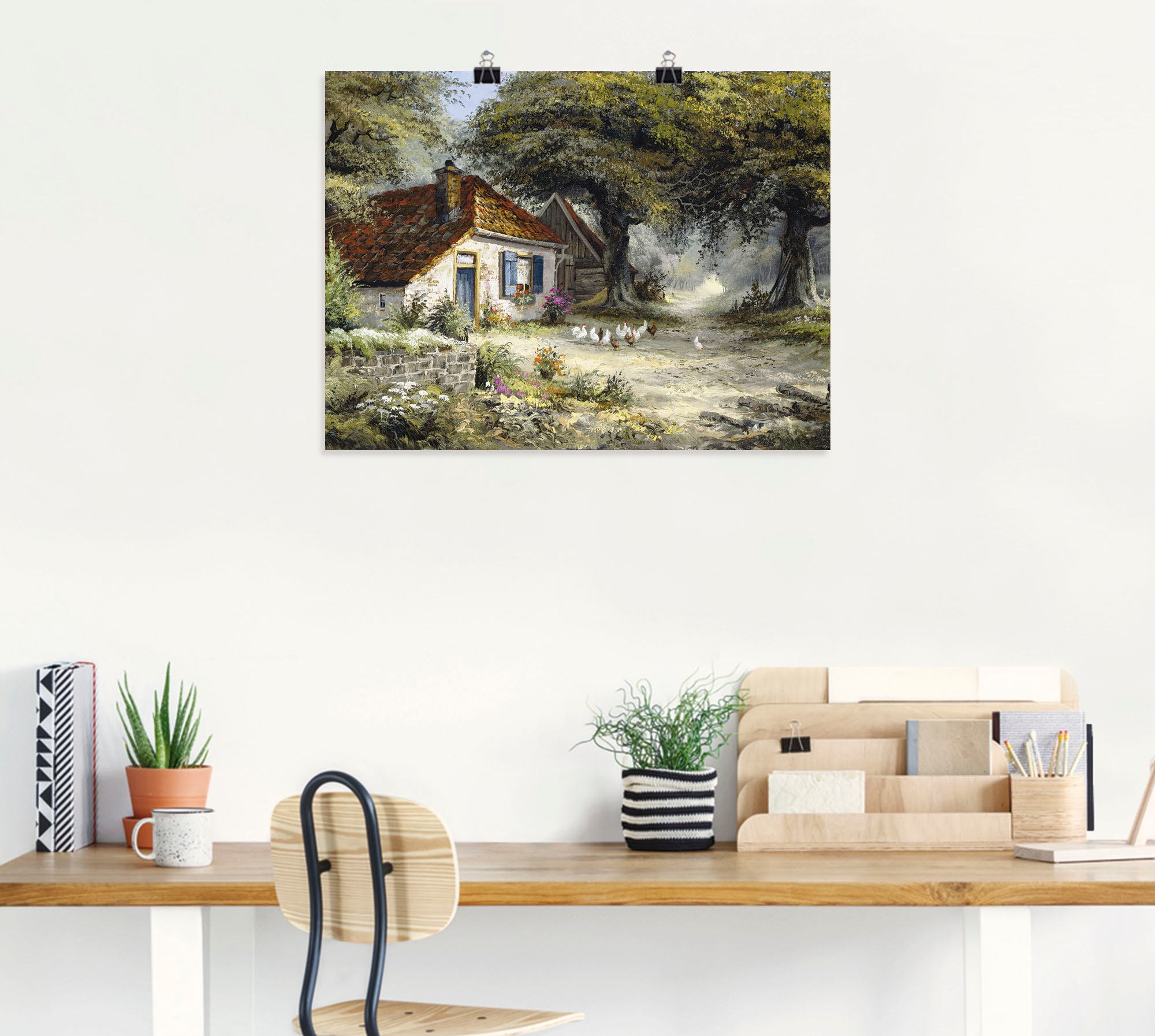 Artland Wandbild »Märchenhaftes Ferienhaus« Garten 1 Stk. tlg. als Leinwand günstig online kaufen