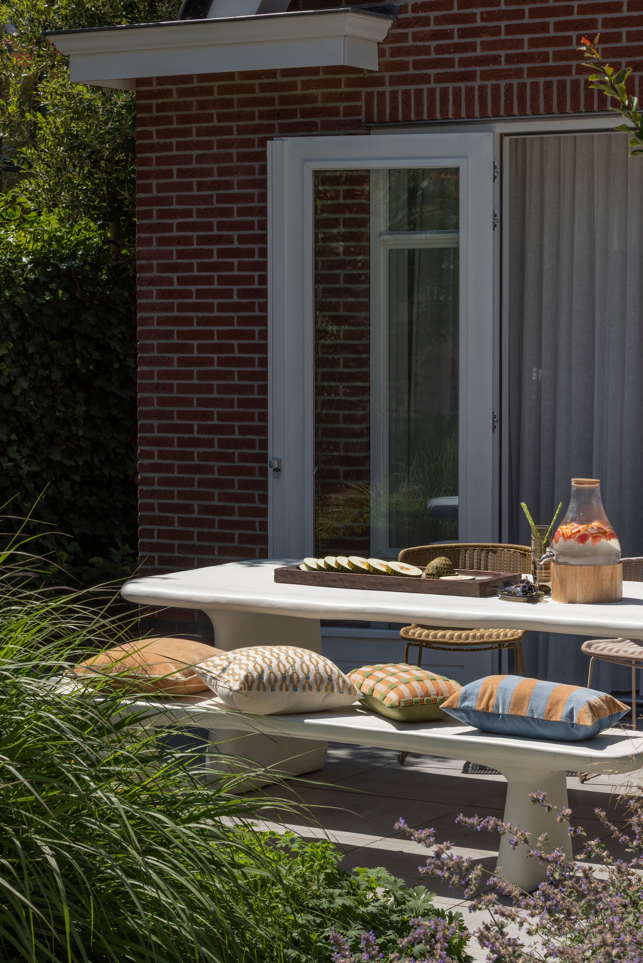 WOOOD Sitzbank »WOOOD LOGGIA TUINBANK 227X40 CM VEZELVERSTERKTE POLYMEER NATUREL« Loggia Essbank aus FRP