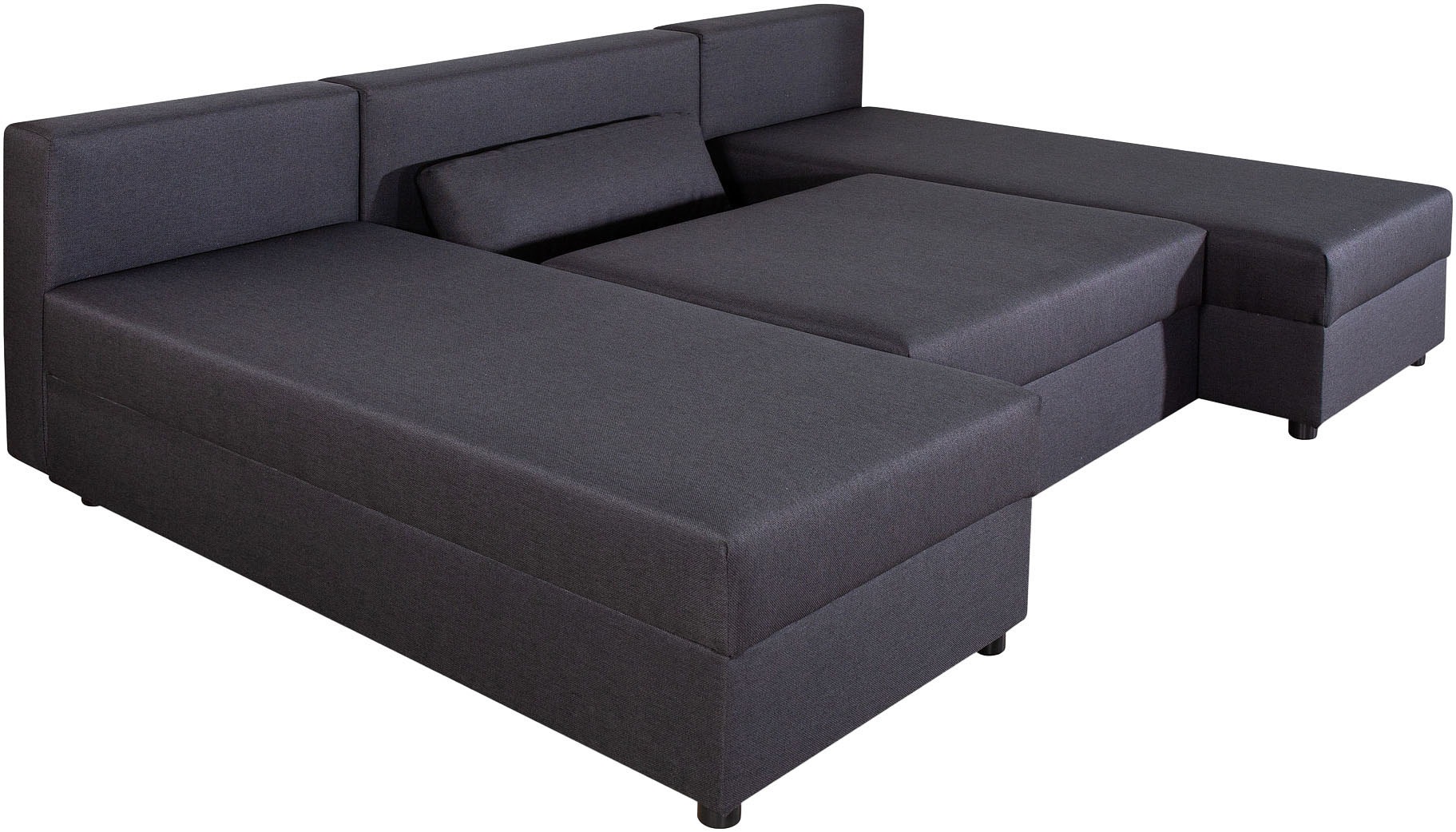 COLLECTION AB Wohnlandschaft »Pico U-Form«, Breite 220, ohne Armlehne mit Schlaffunktion, Bettkasten