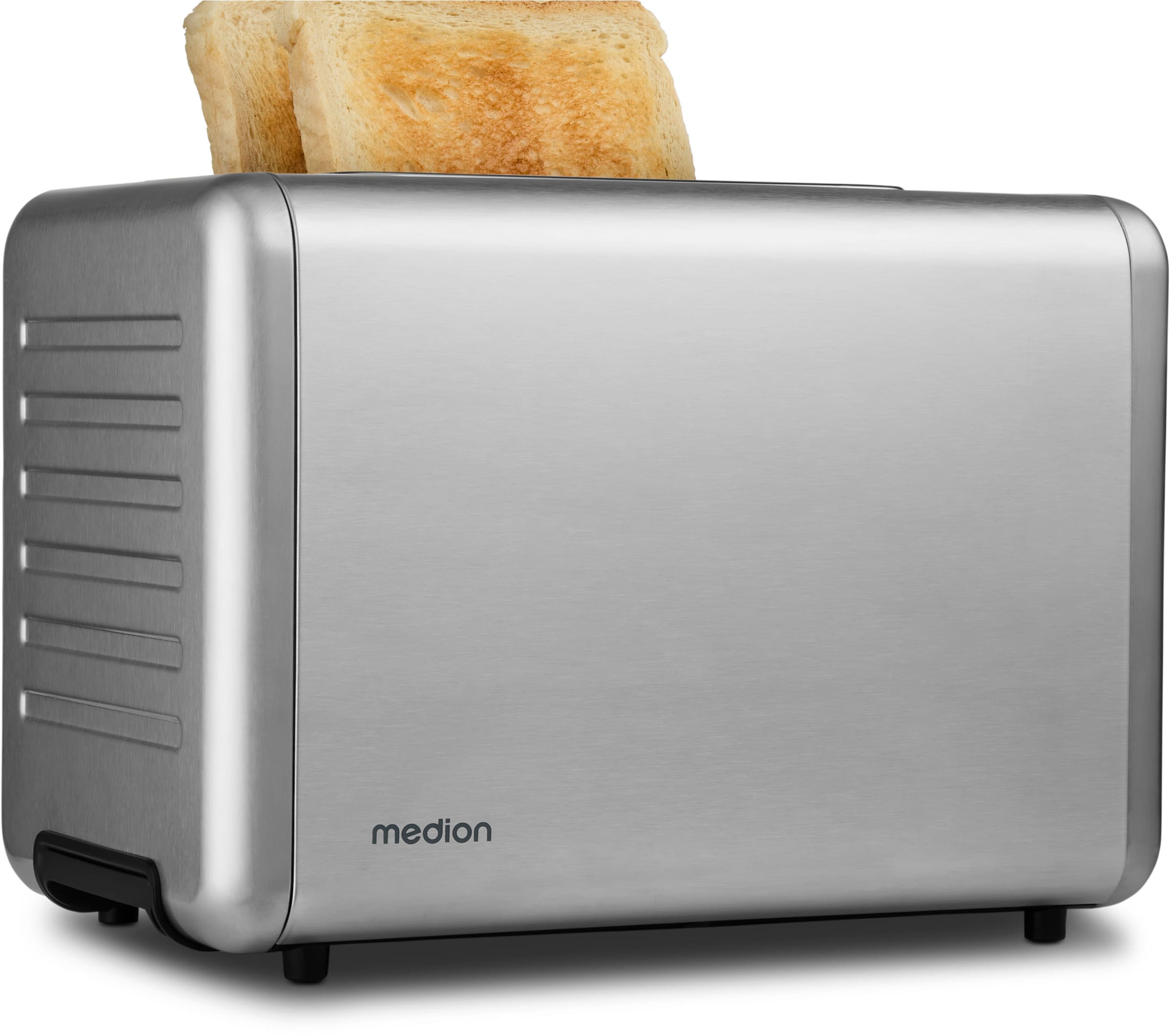 Medion® Toaster »MD12102, 2 Toastschlitze« 2 Schlitze für 2 Scheiben 850 W abnehmbarer Brötchenaufsatz