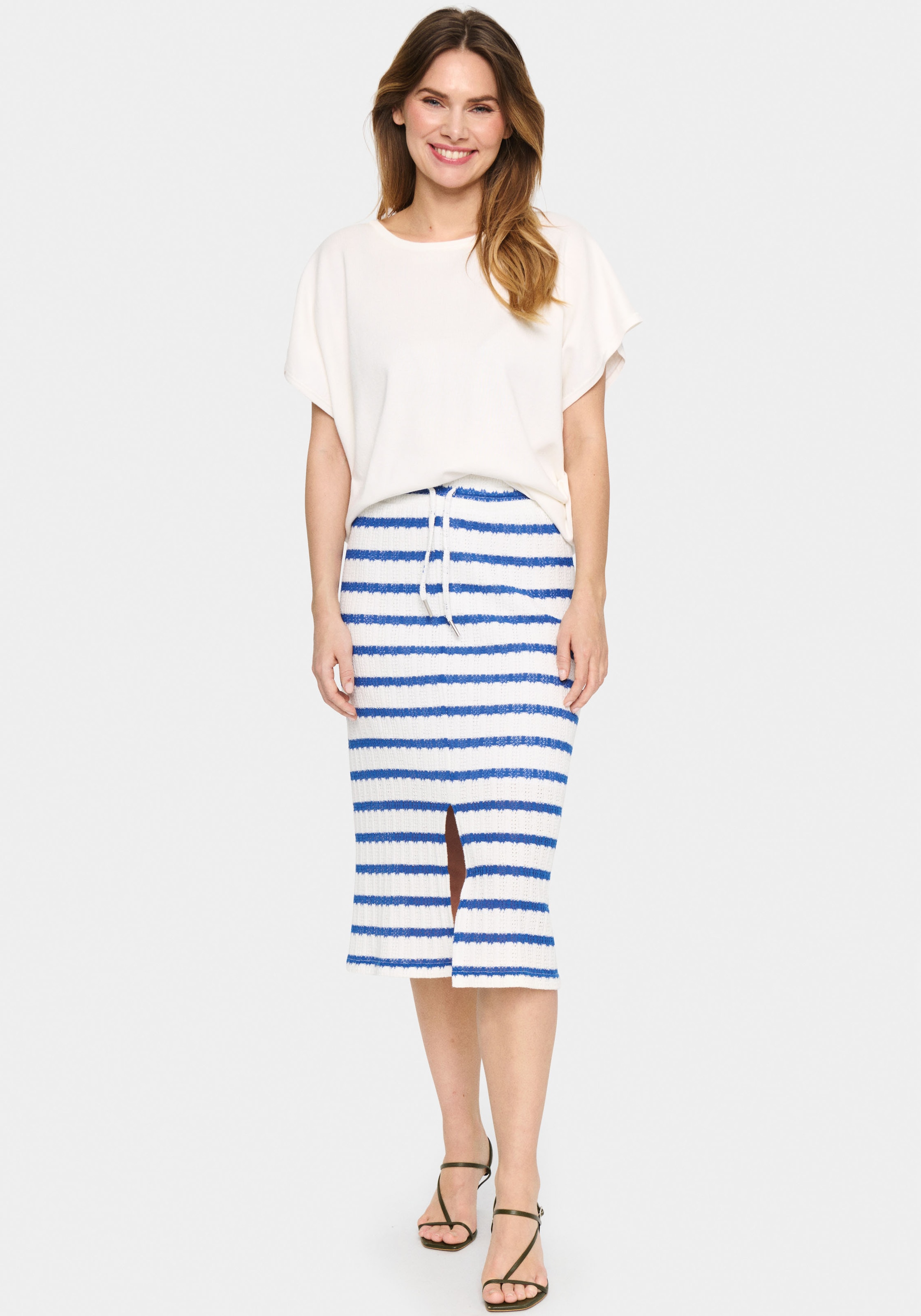 Saint Tropez Strickpullover »MilaSZ R-N SS«