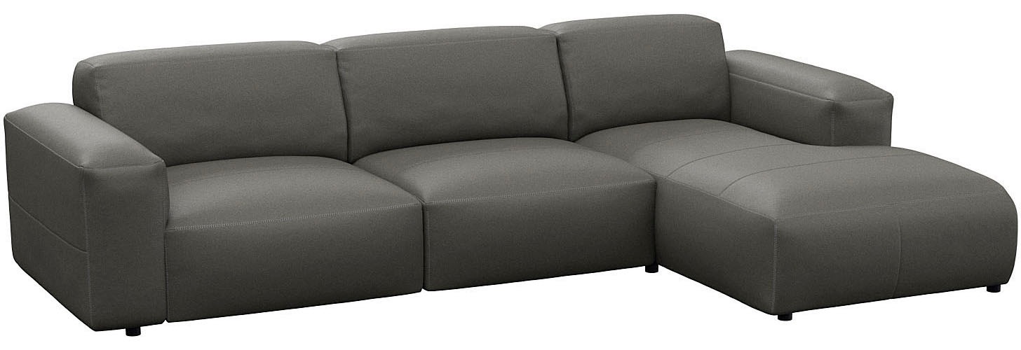 FLEXLUX Ecksofa »Lucera bequem und komfortabel durch hochwertigen Sitzaufba günstig online kaufen