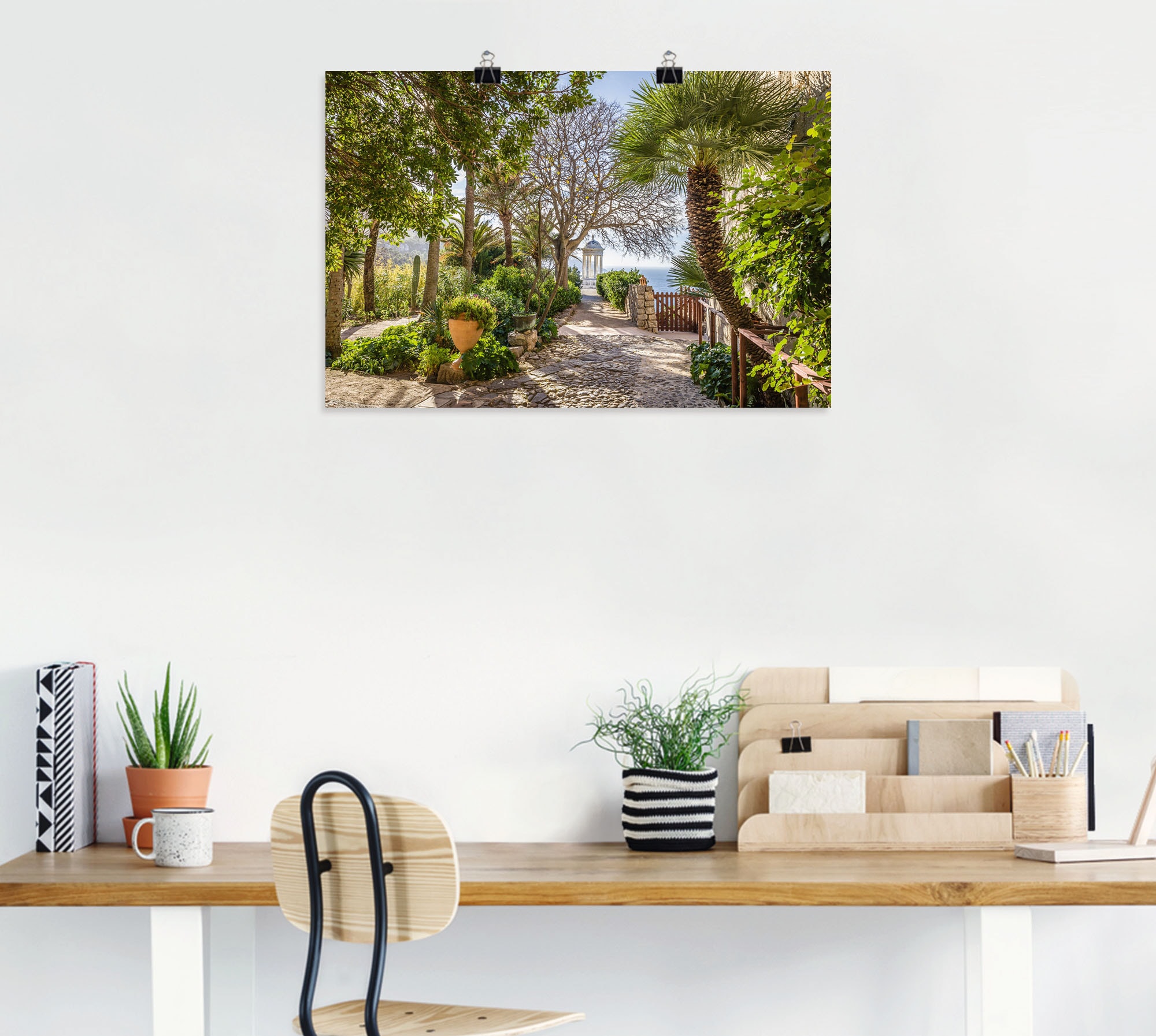 Artland Wandbild »Garten Son Marroig bei DeiÃ , Mallorca«, Gartenbilder, (1 St.), als Alubild, Outdoorbild, Leinwandbild, Poster in verschied. Größen