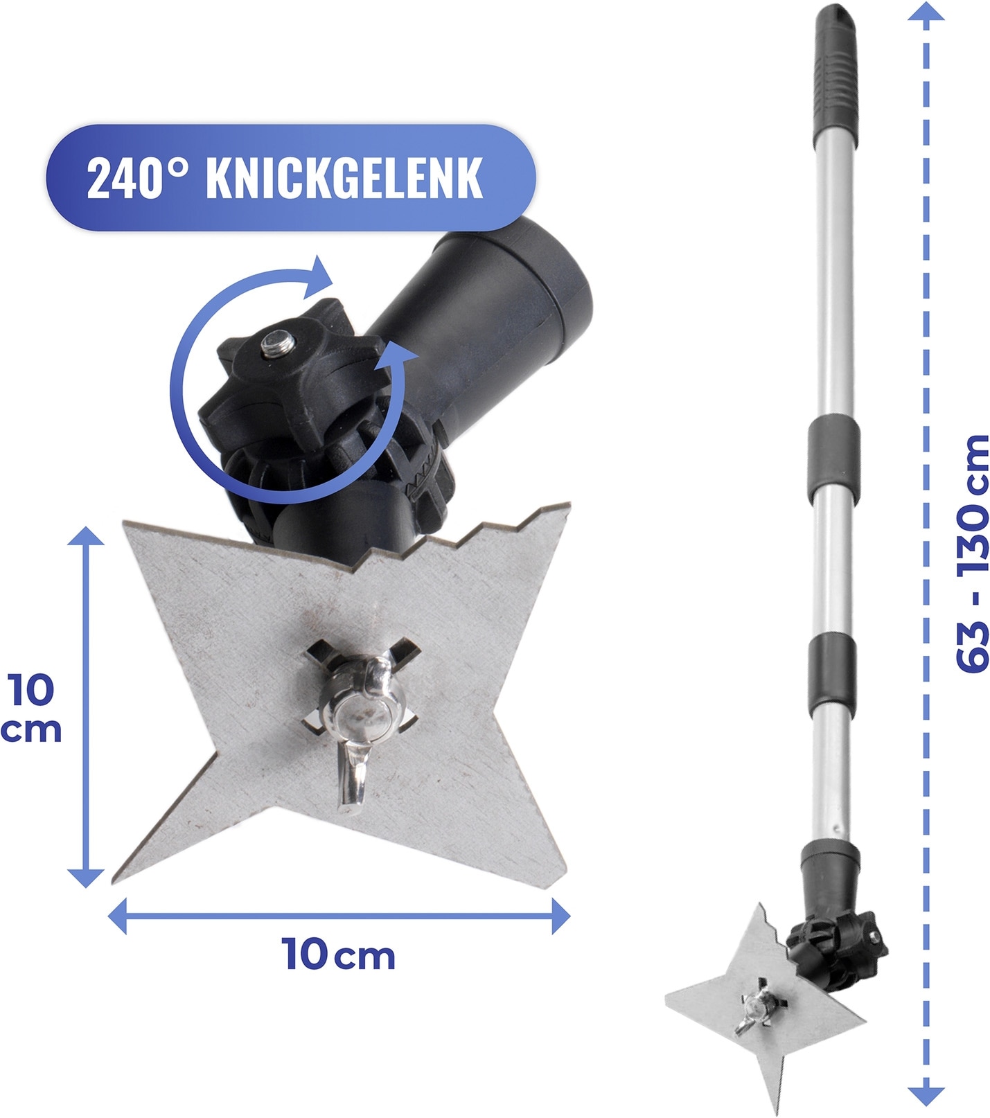 Maximex Fugenkratzer »Maximex 4-ZACK« mit Teleskopstiel, 4 unterschiedliche Zacken, für Garten und Einfahrt